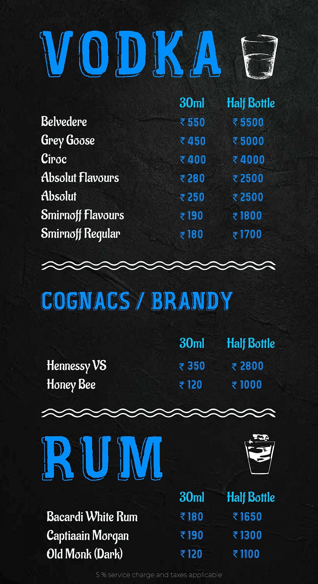 360 Degree Revolving Restaurant menu