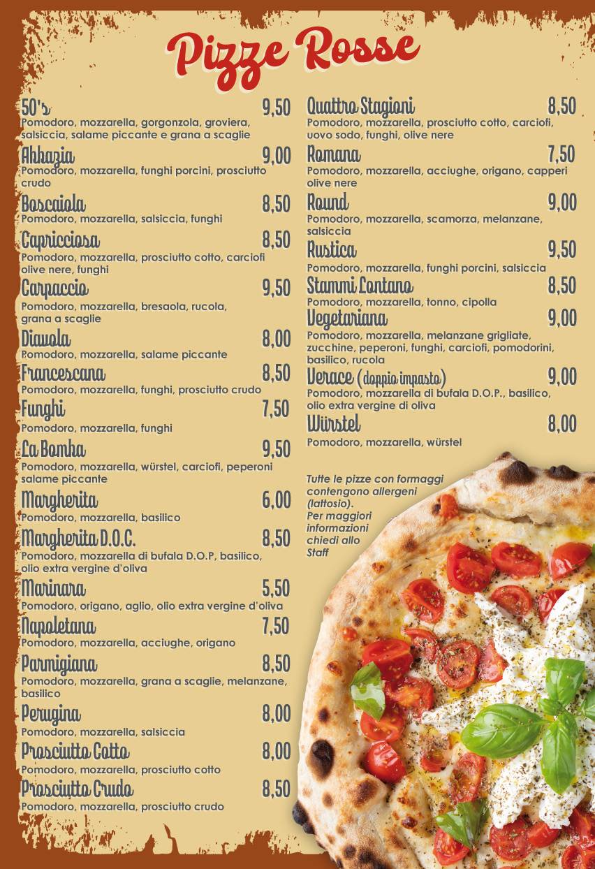 Menu di 50's ristoburger 
