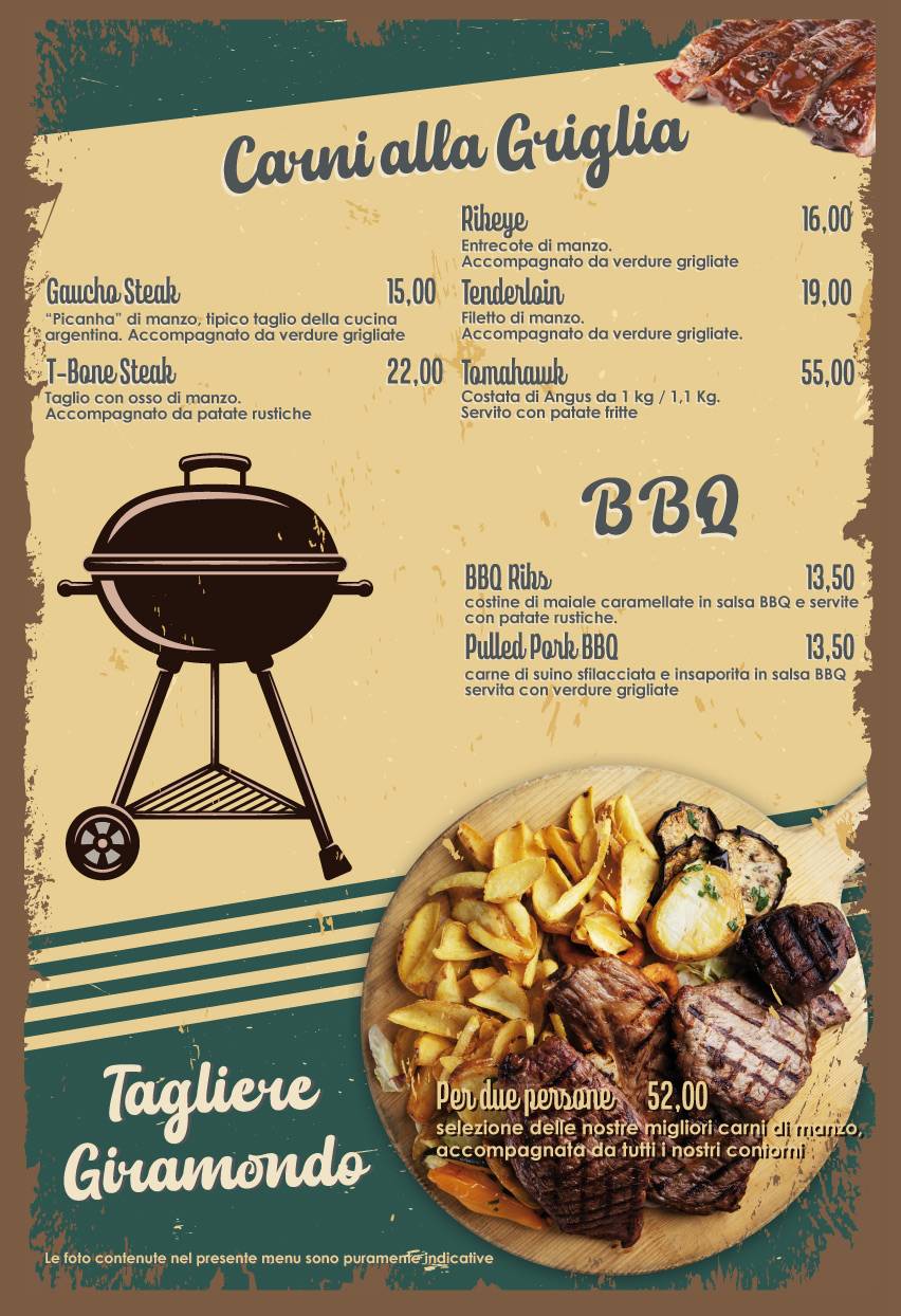 Menu di 50's ristoburger 