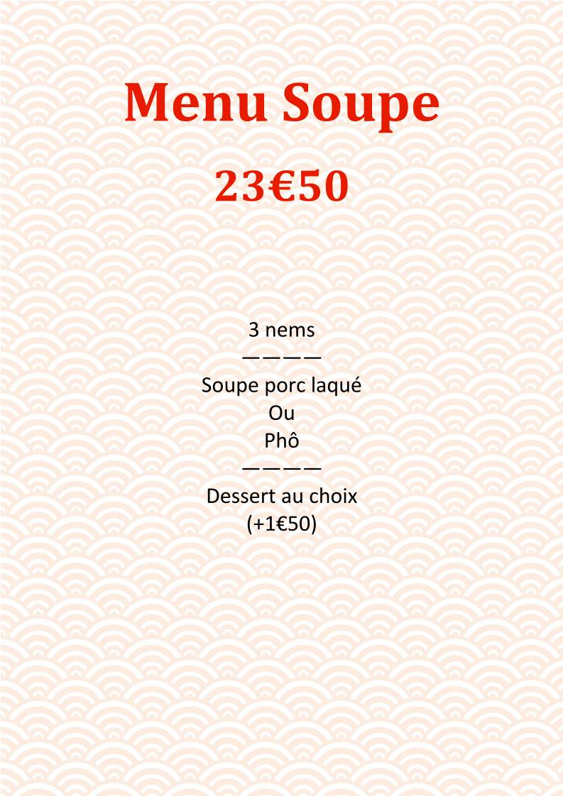 Menu de Restaurant 7 Et 7 Pau