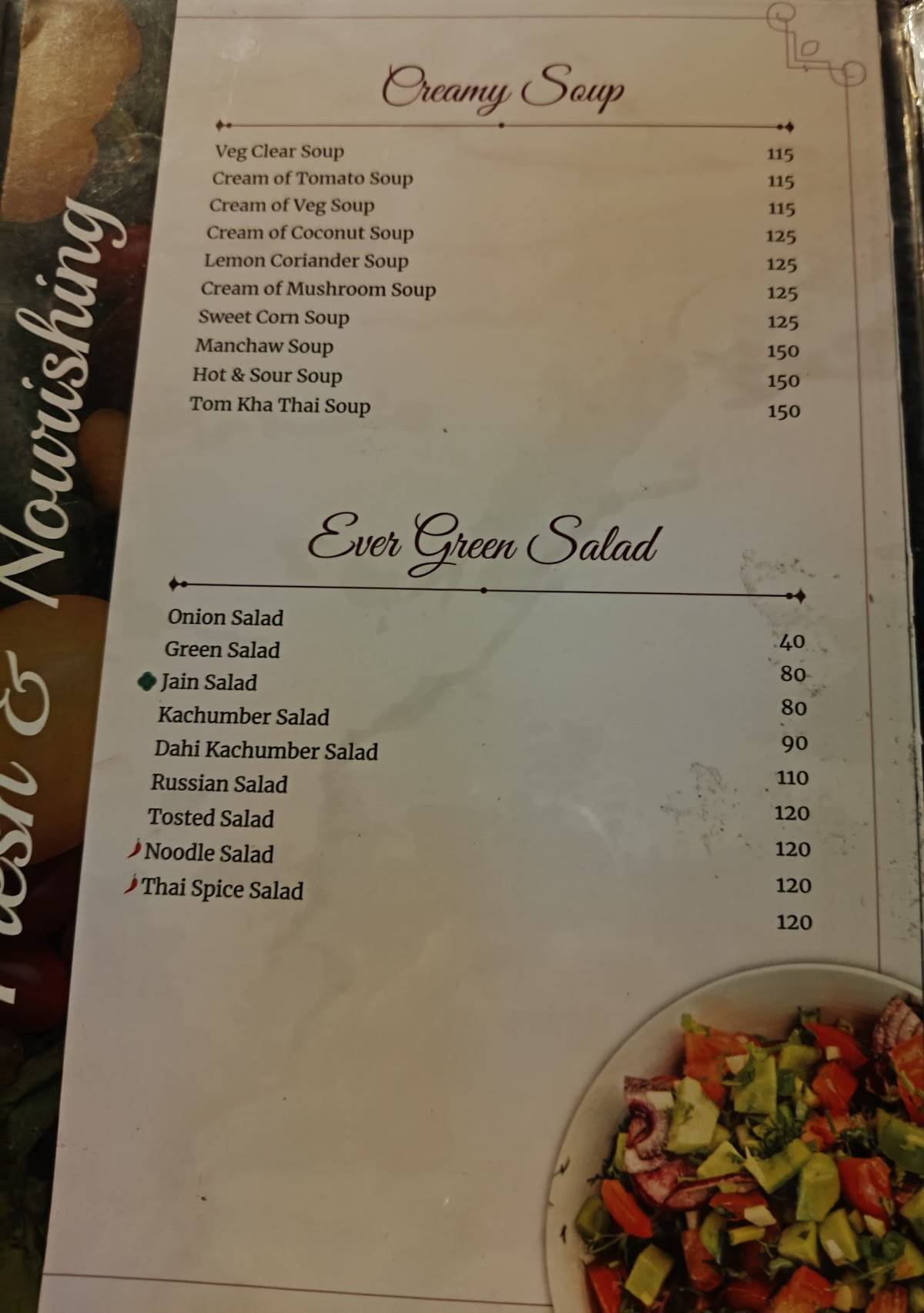 7Hills Restaurant & Café menu