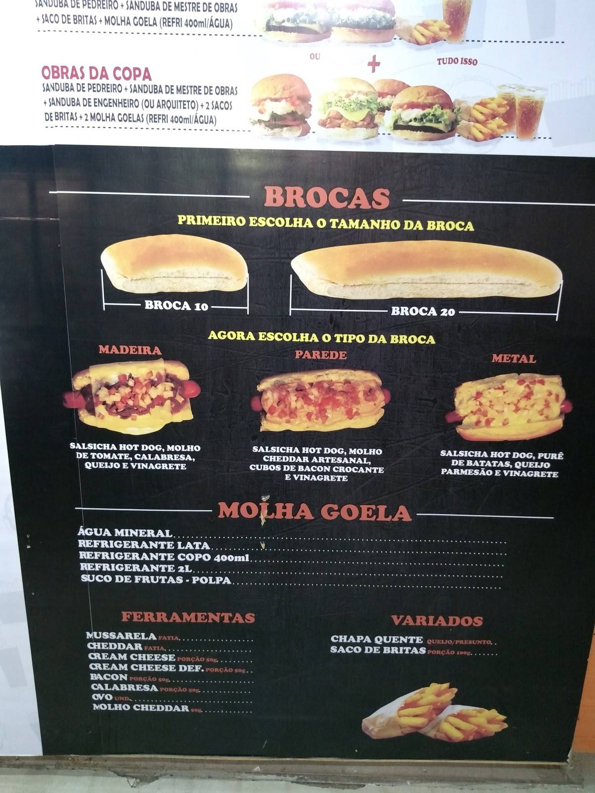 Armazém Food cardápio