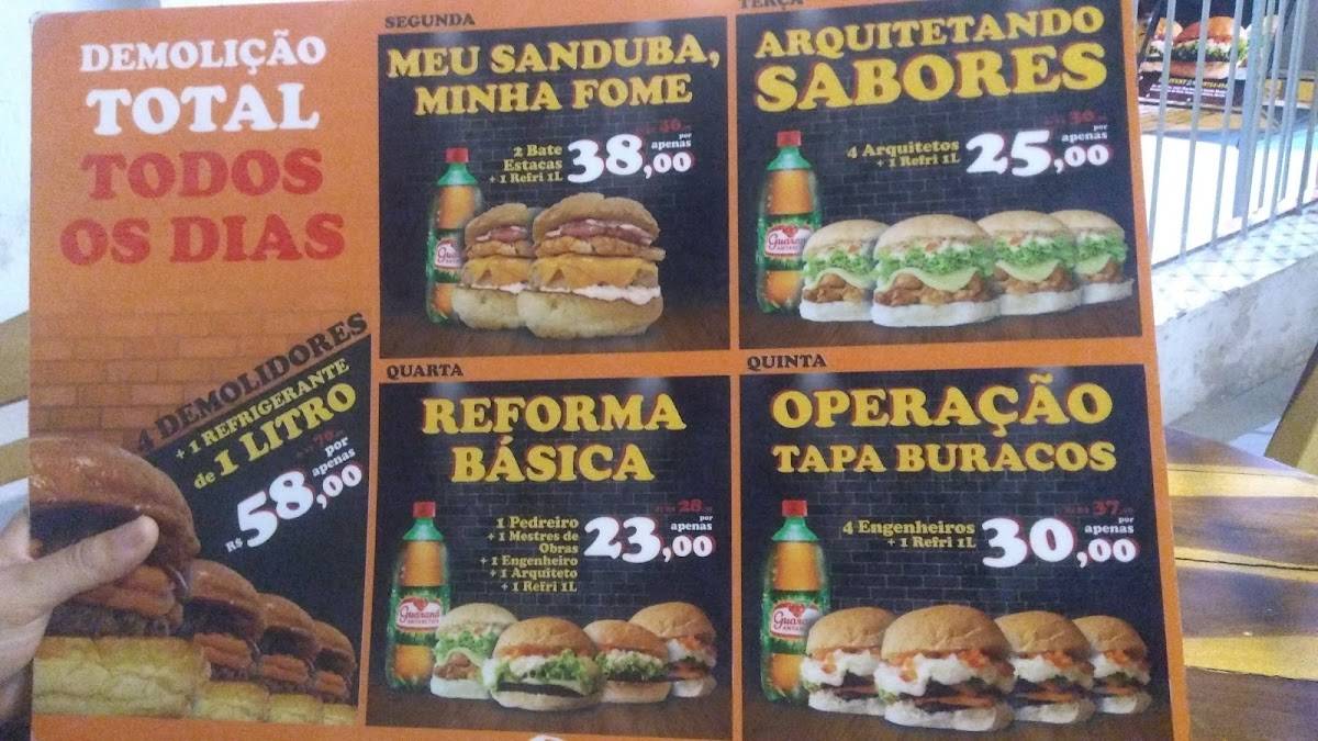 Armazém Food cardápio