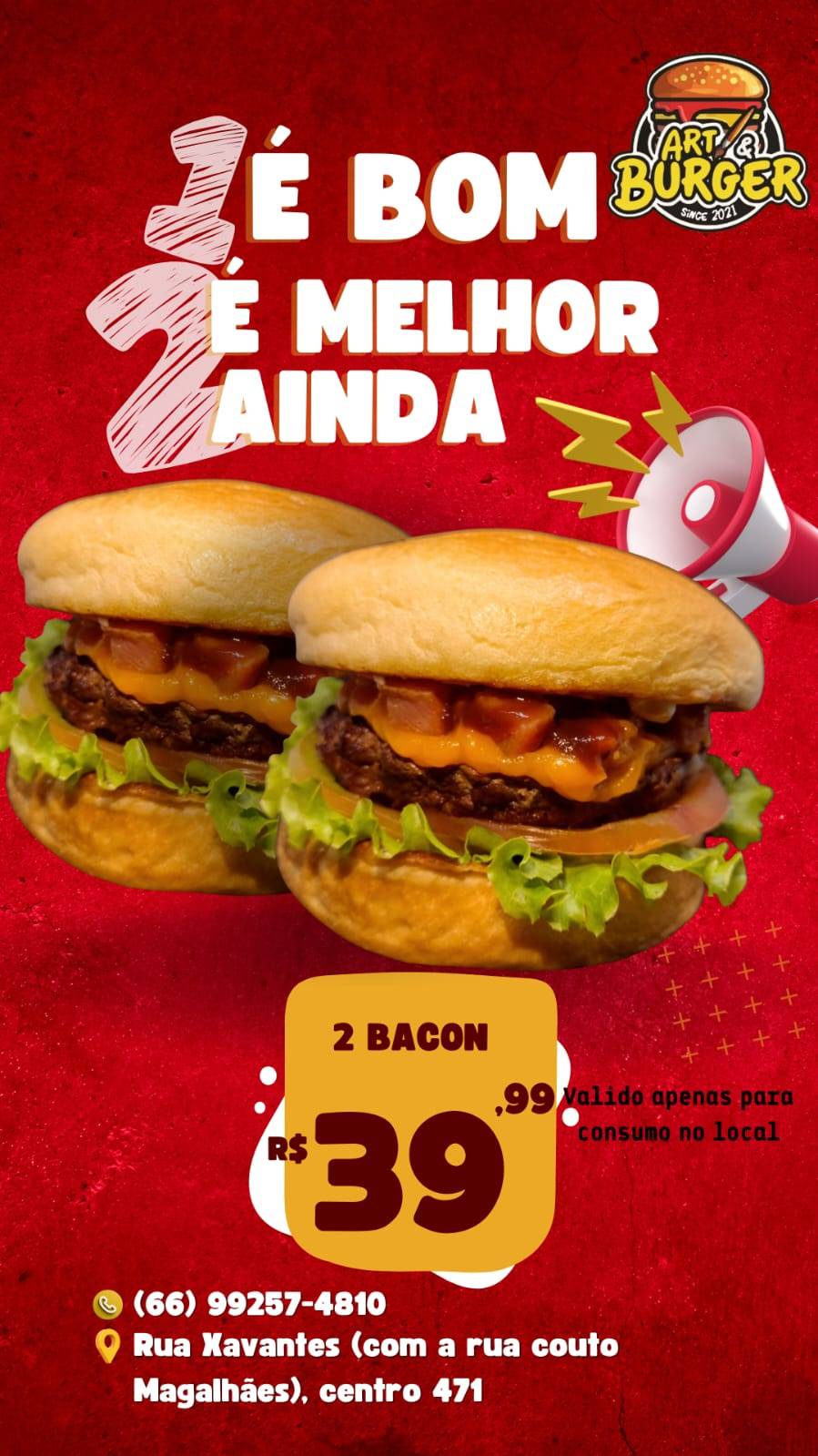 ART&BURGER cardápio