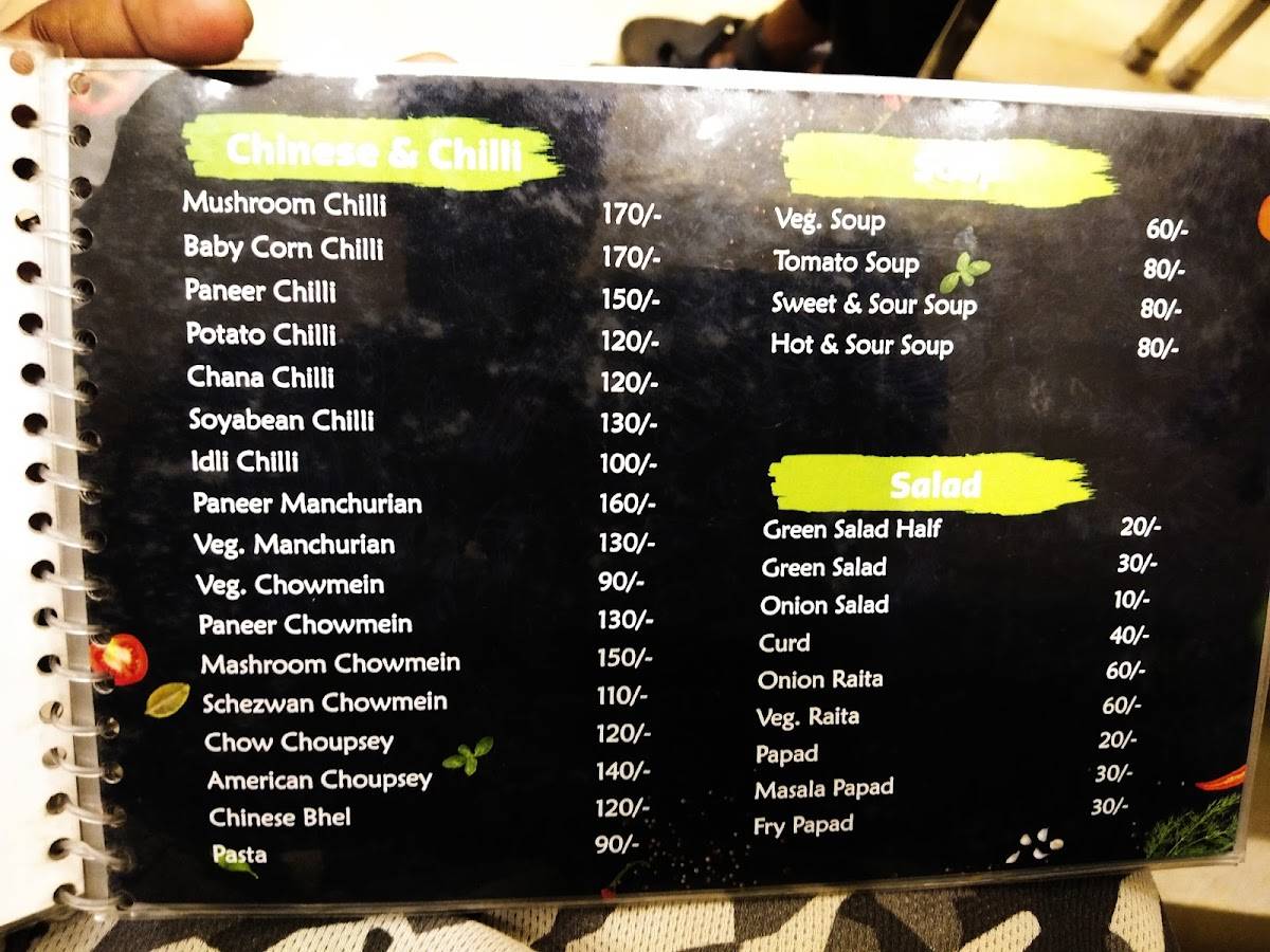 Abhinandan Veg Ac Resturant menu