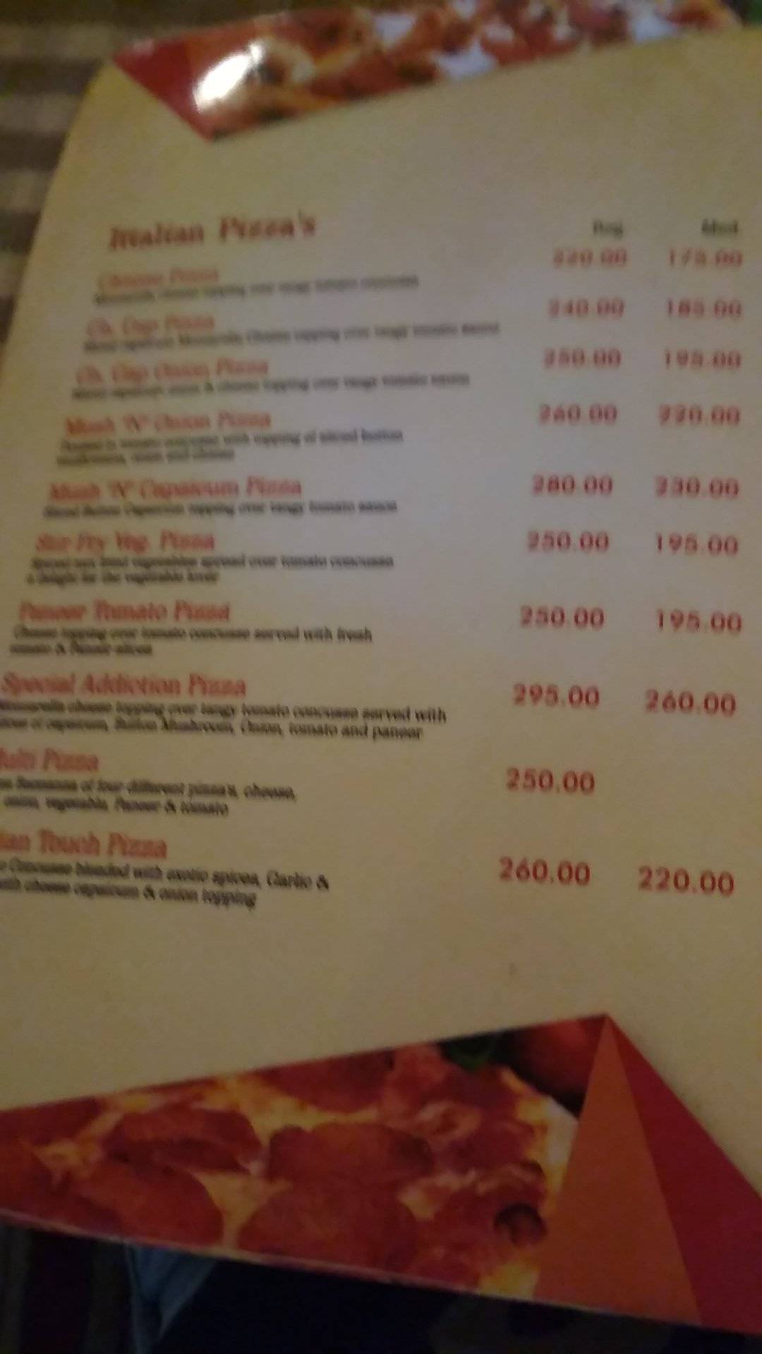Addiction menu