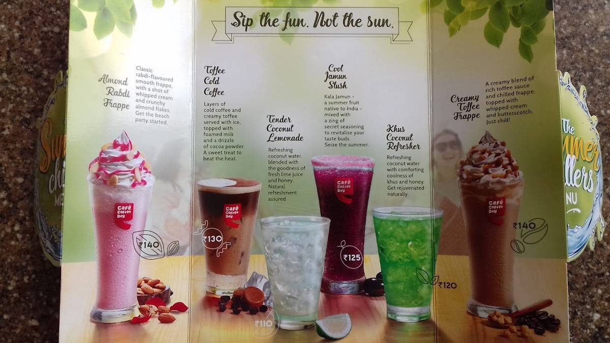 Café Coffee Day menu