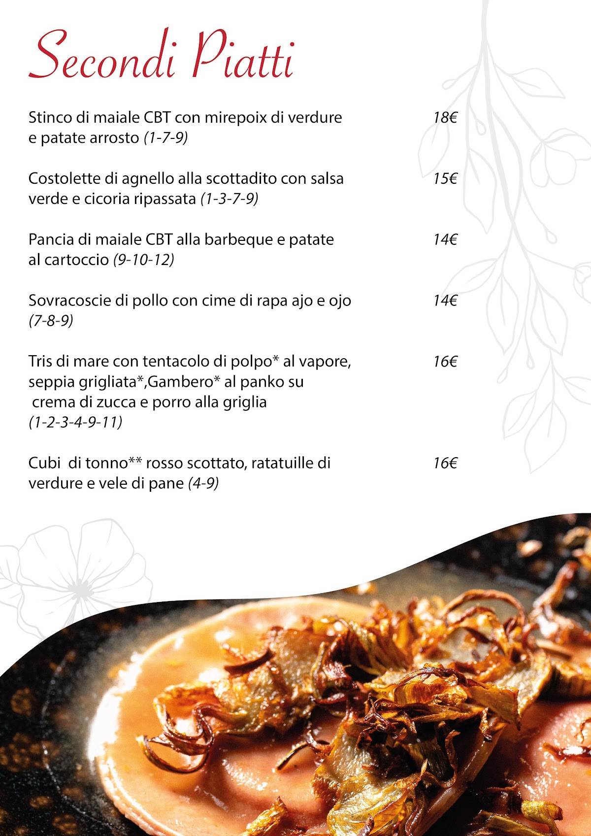 Menu di Agriturismo Corte in Fiore 