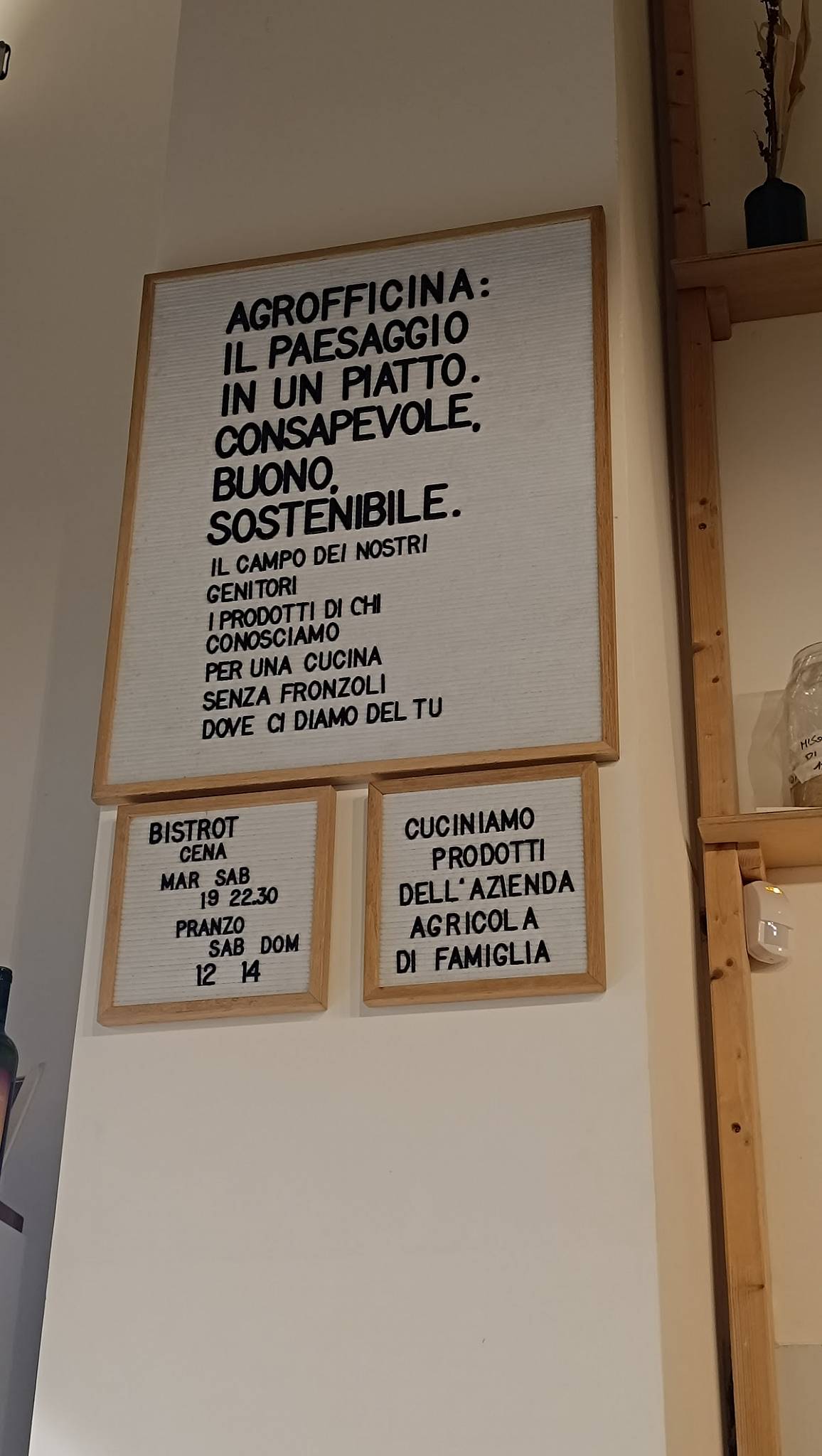 Menu di AGROFFICINA 