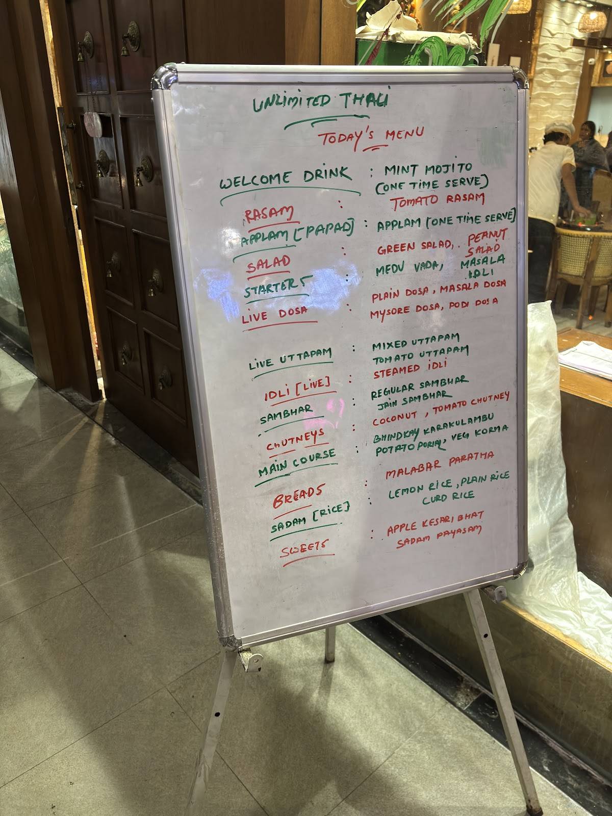 Gwalia Vanakkam Prahlad Nagar menu