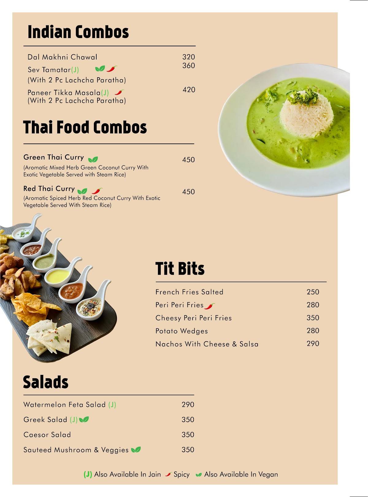 Aieroc Cafe menu