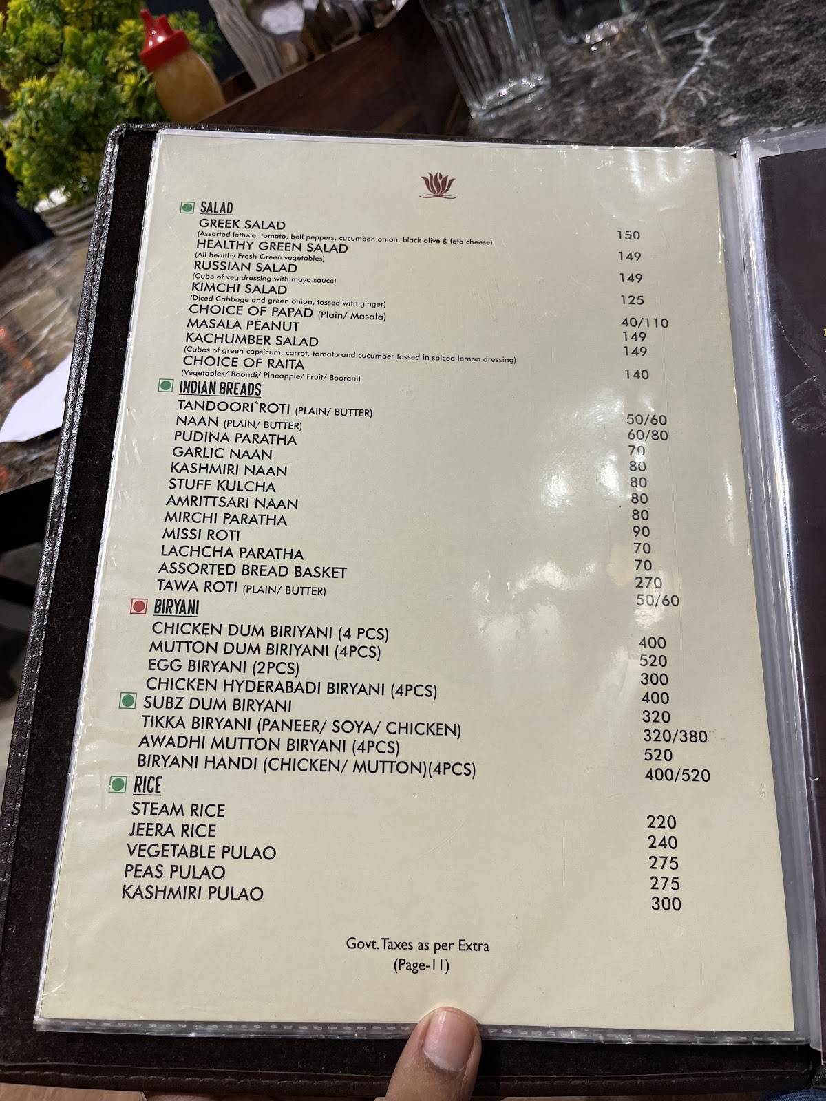 Akash Ganga The Terrace Restro Lounge - Bar in Gorakhpur Terrace Restaurant in Gorakhpur menu