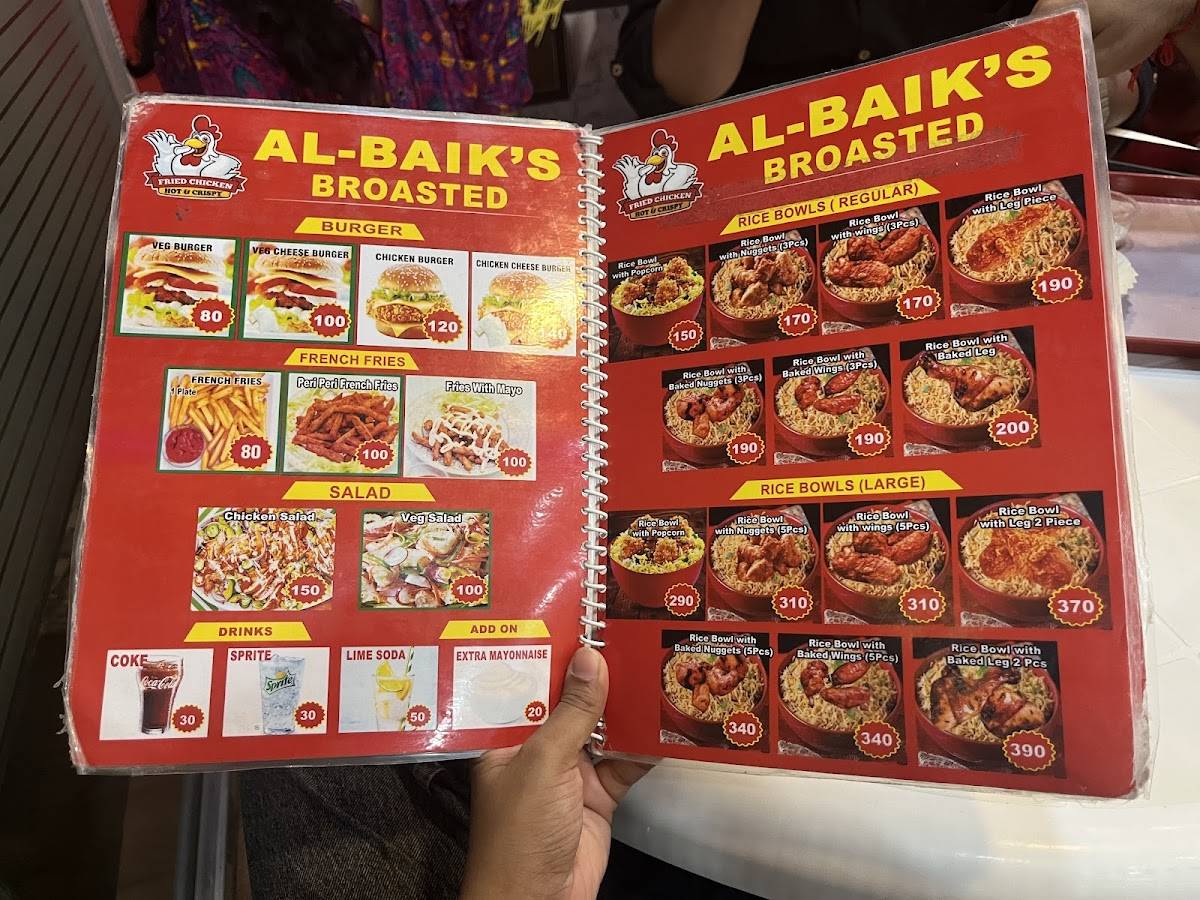 Al Baik's menu