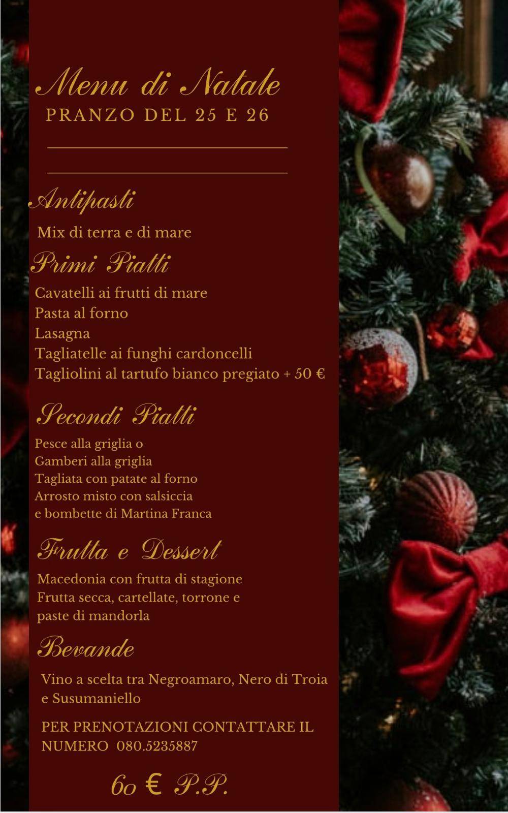 Menu di Al Focolare 