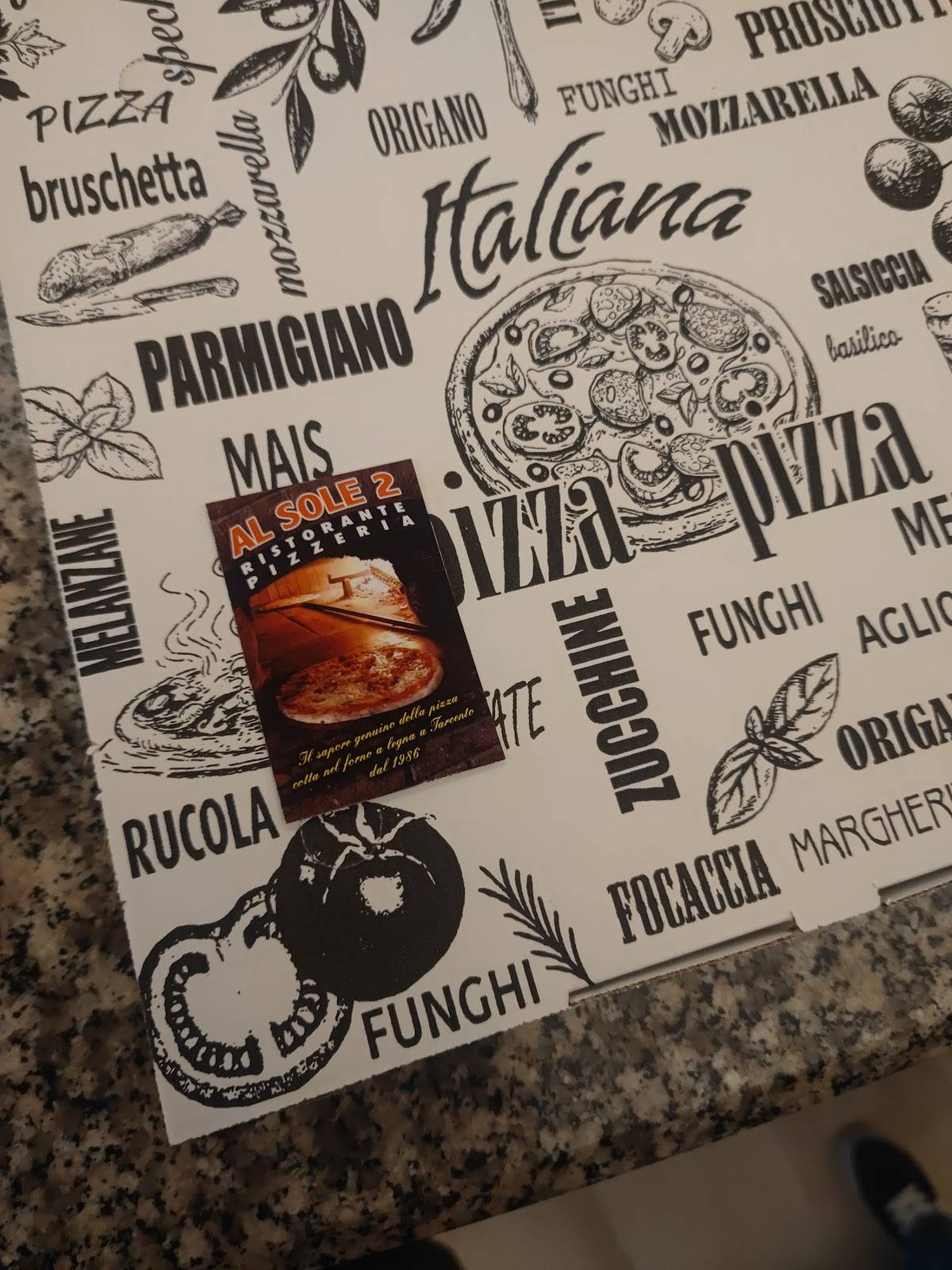 Menu di Pizzeria Ristorante al Sole 2 