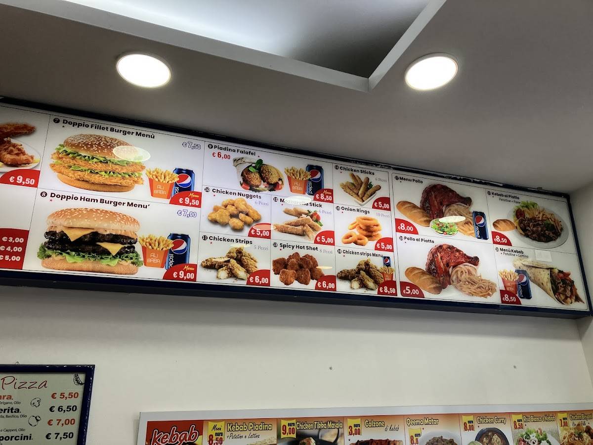 Menu di Alibabà - Pizza Kebab & Chicken 