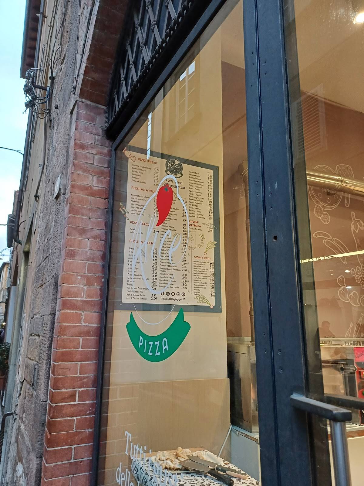 Menu di Alice Lucca 