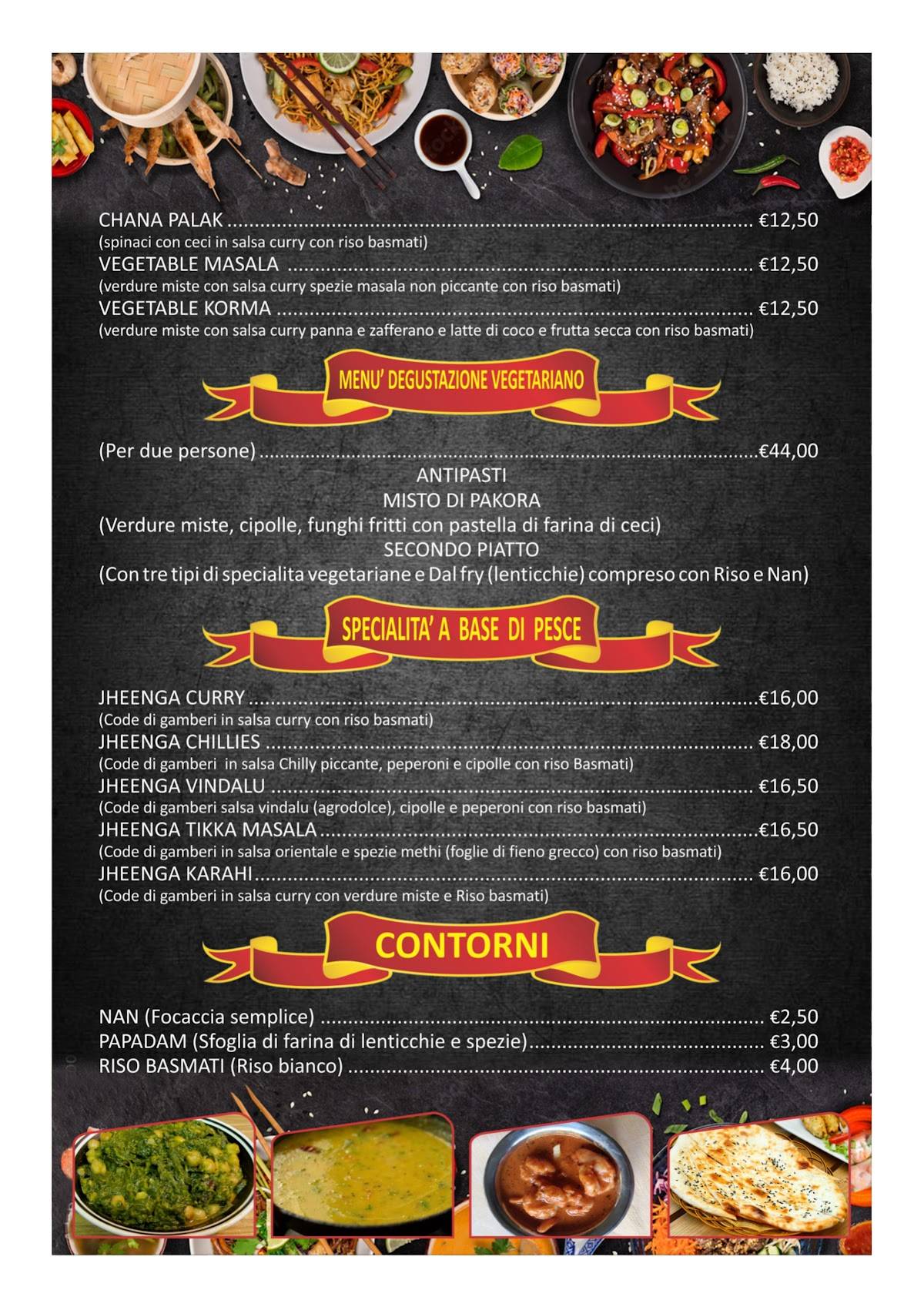 Menu di Pizzeria All'Orsetto 