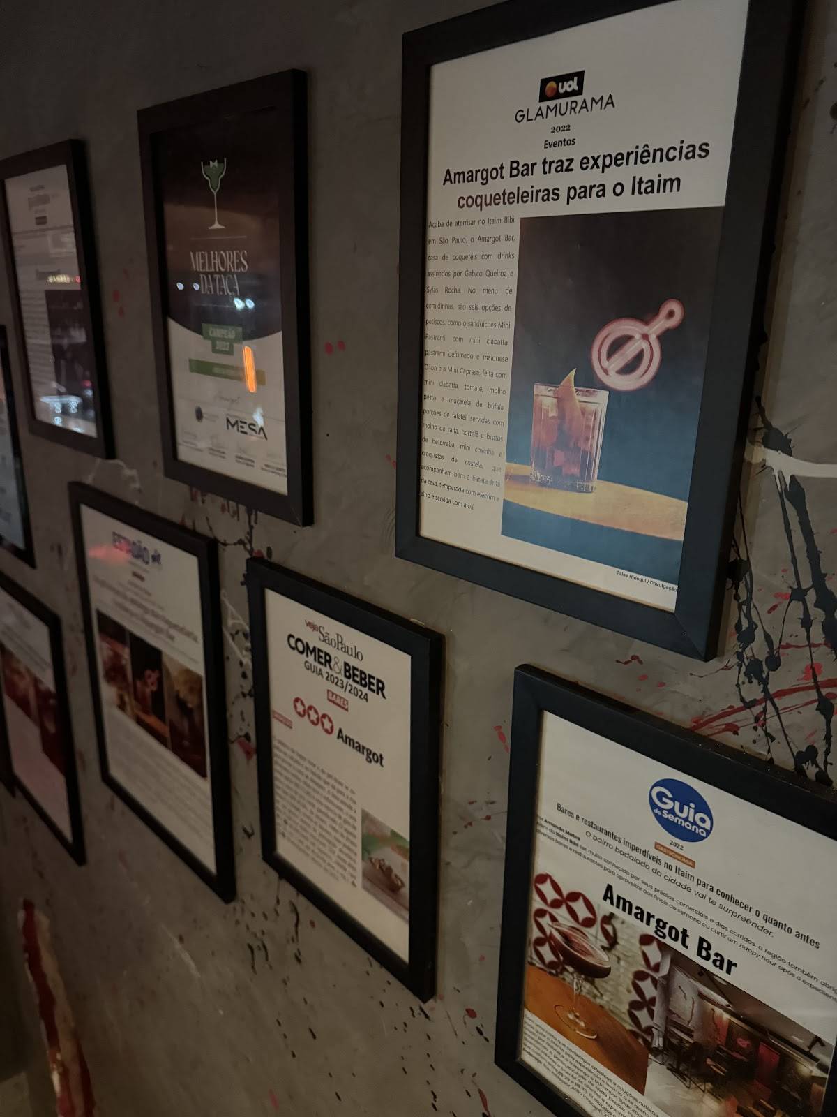 Amargot Bar cardápio