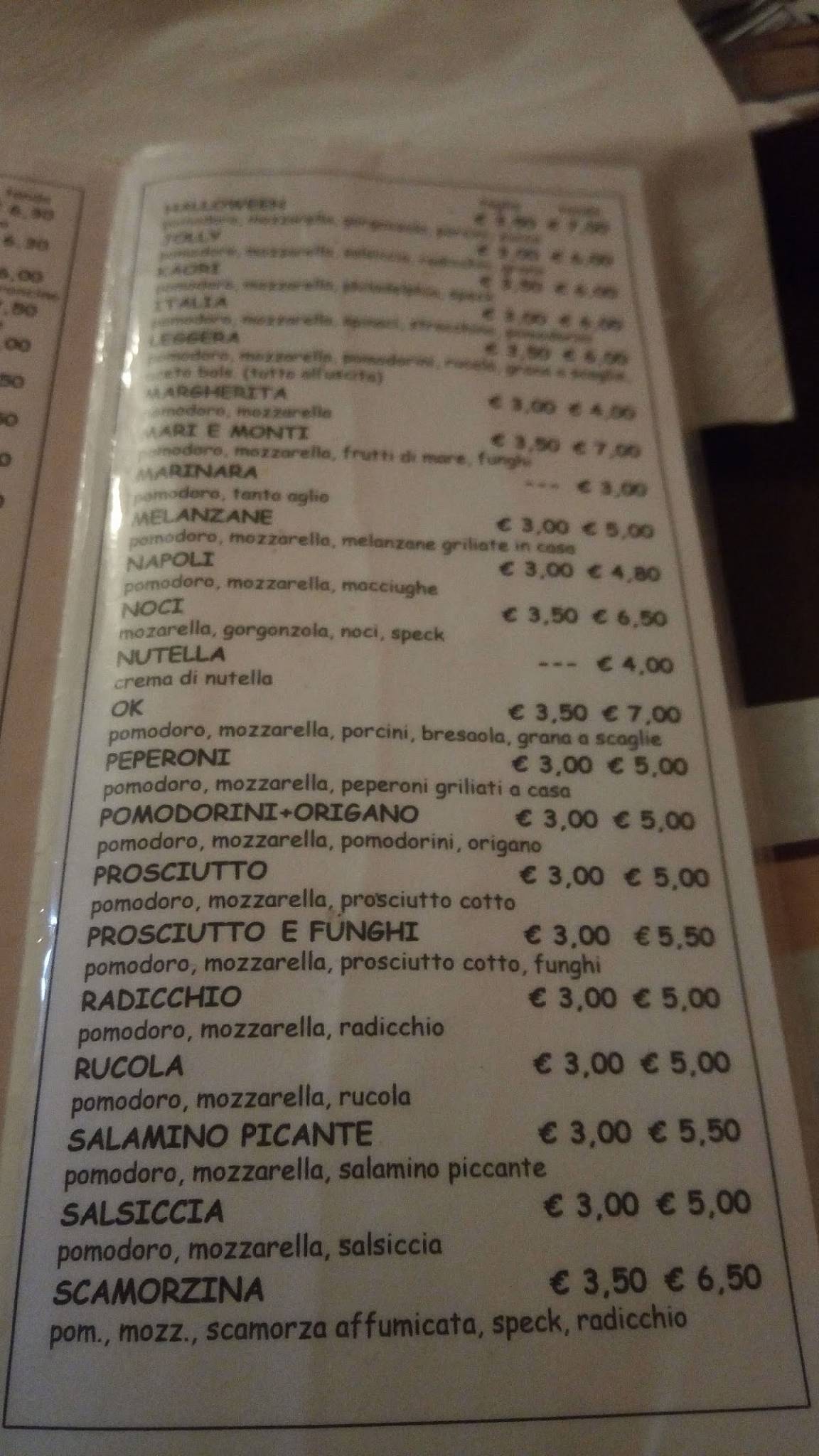 Menu di Angel Bar & 