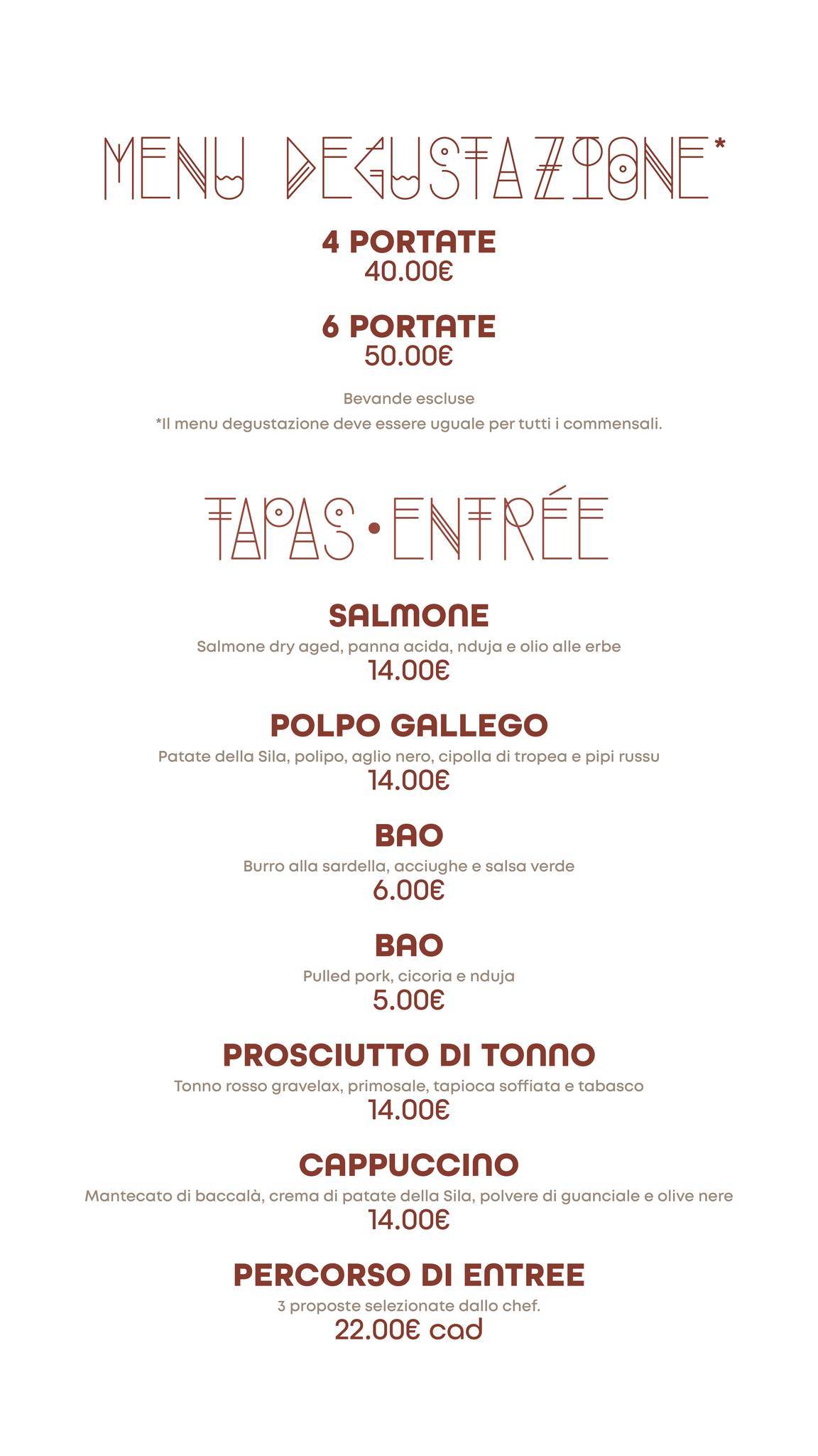 Menu di Anima Beach Club & Urban 