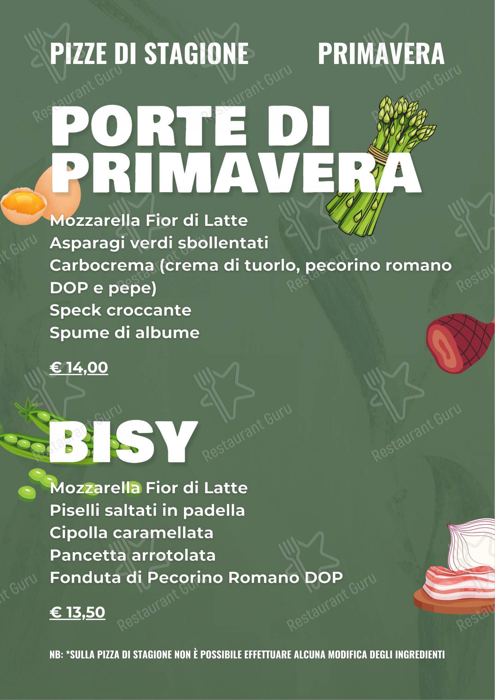 Menu per Antichi Sapori Dolo ristorante