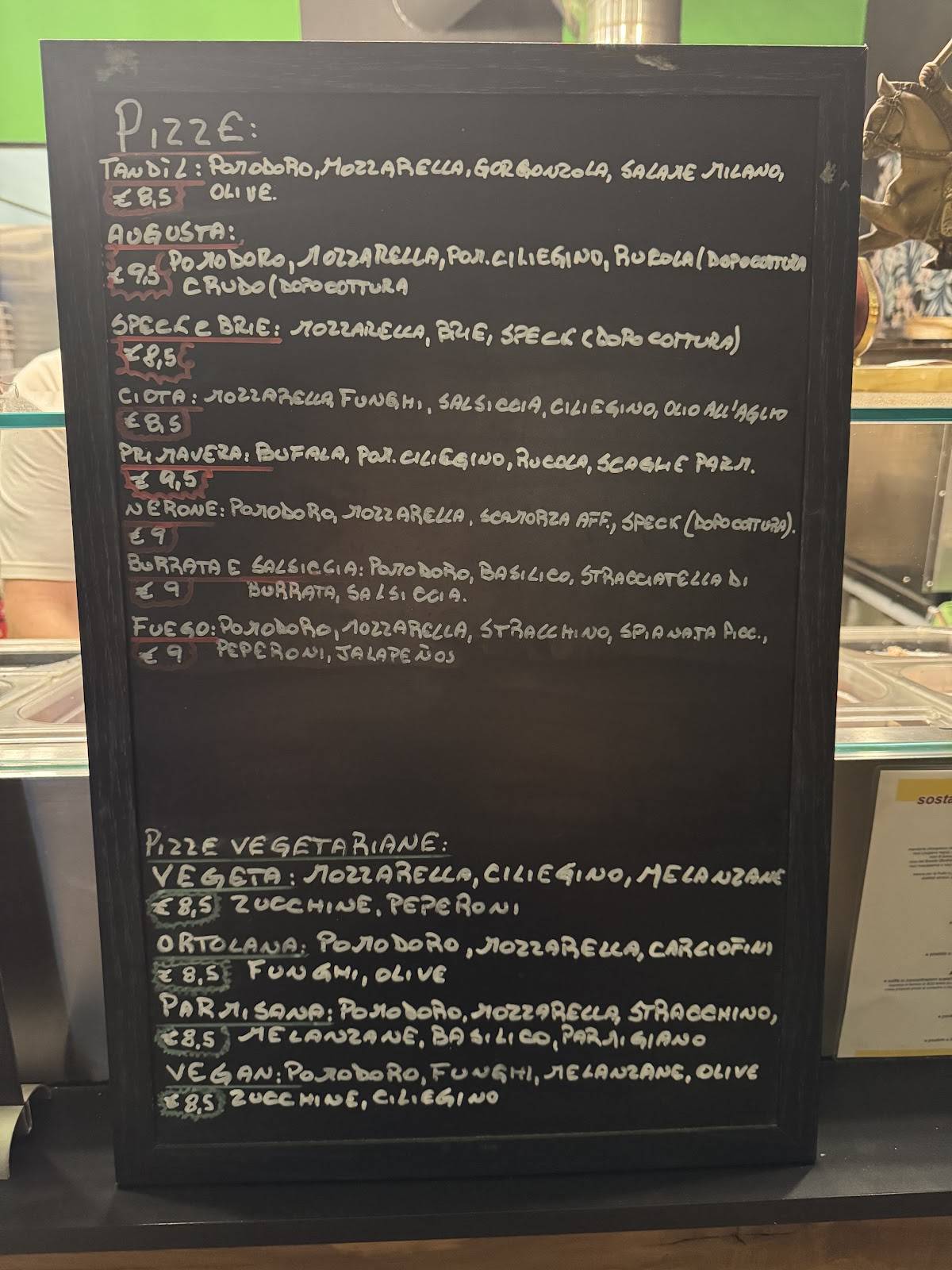 Menu di Argentos Pizzas 