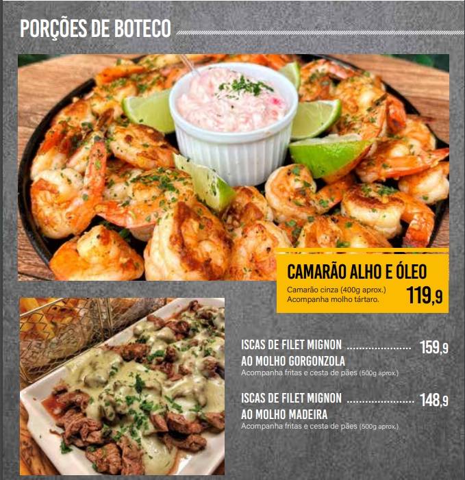 Armazém Maya Gastro Bar cardápio