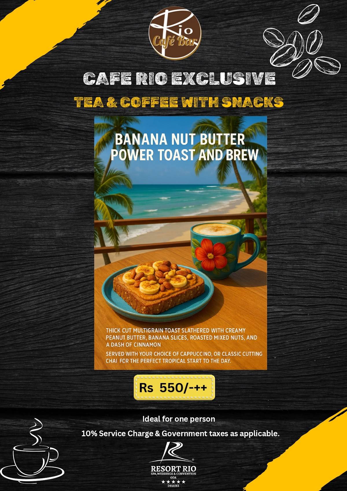 Cafe Rio Bar menu