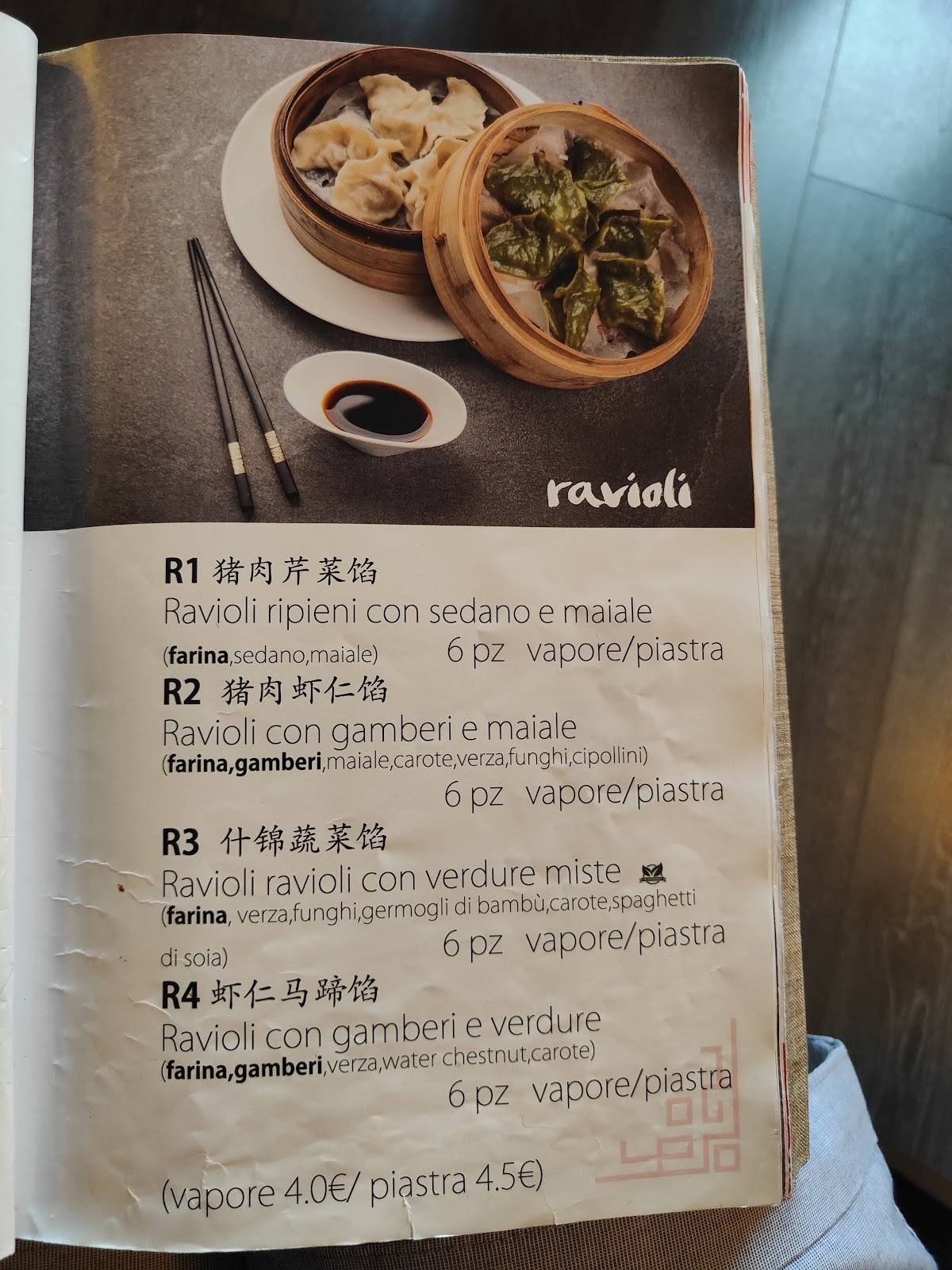 Menu di Arte d’oriente Ristorante Cinese Firenze 