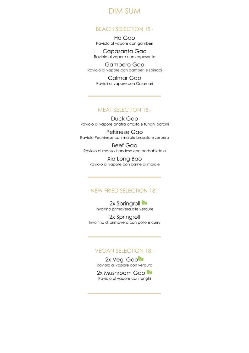 Menu di Delta Beach Lounge 