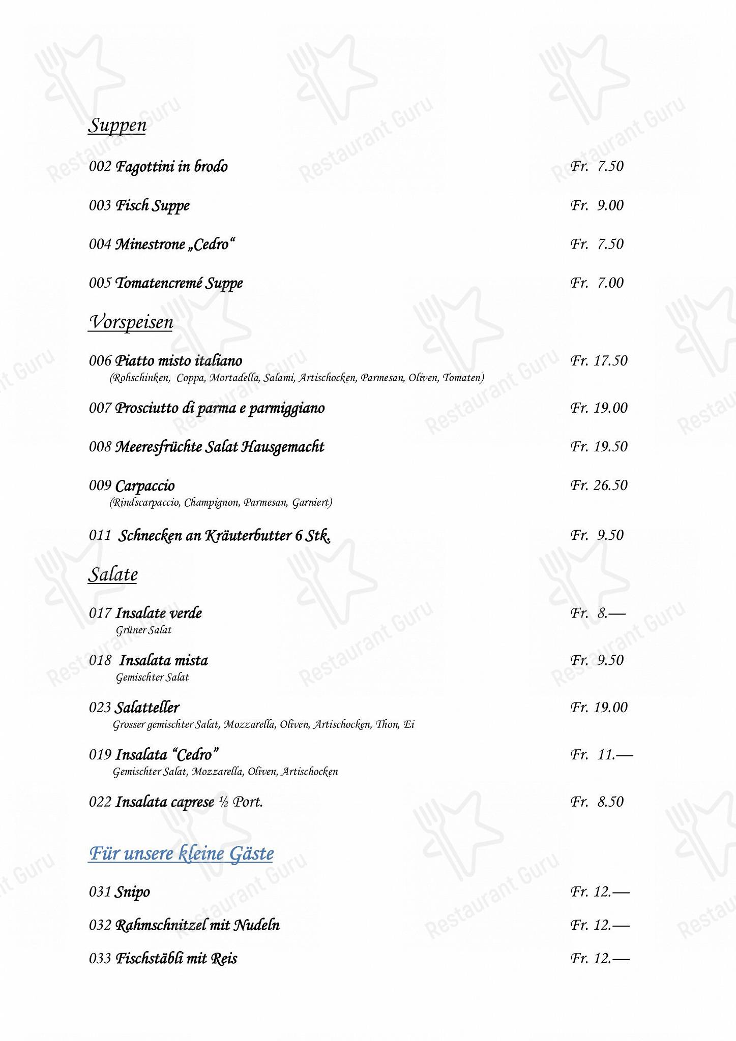Menu di Römerhof Augst - Boronia Catering Menu Pack