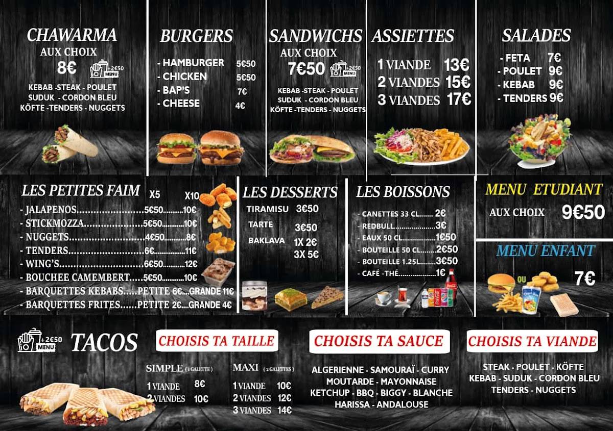 Menu de BARAKA KEBAB