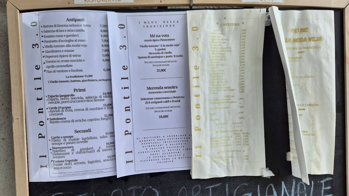 Menu di Il Pontile 3.0 