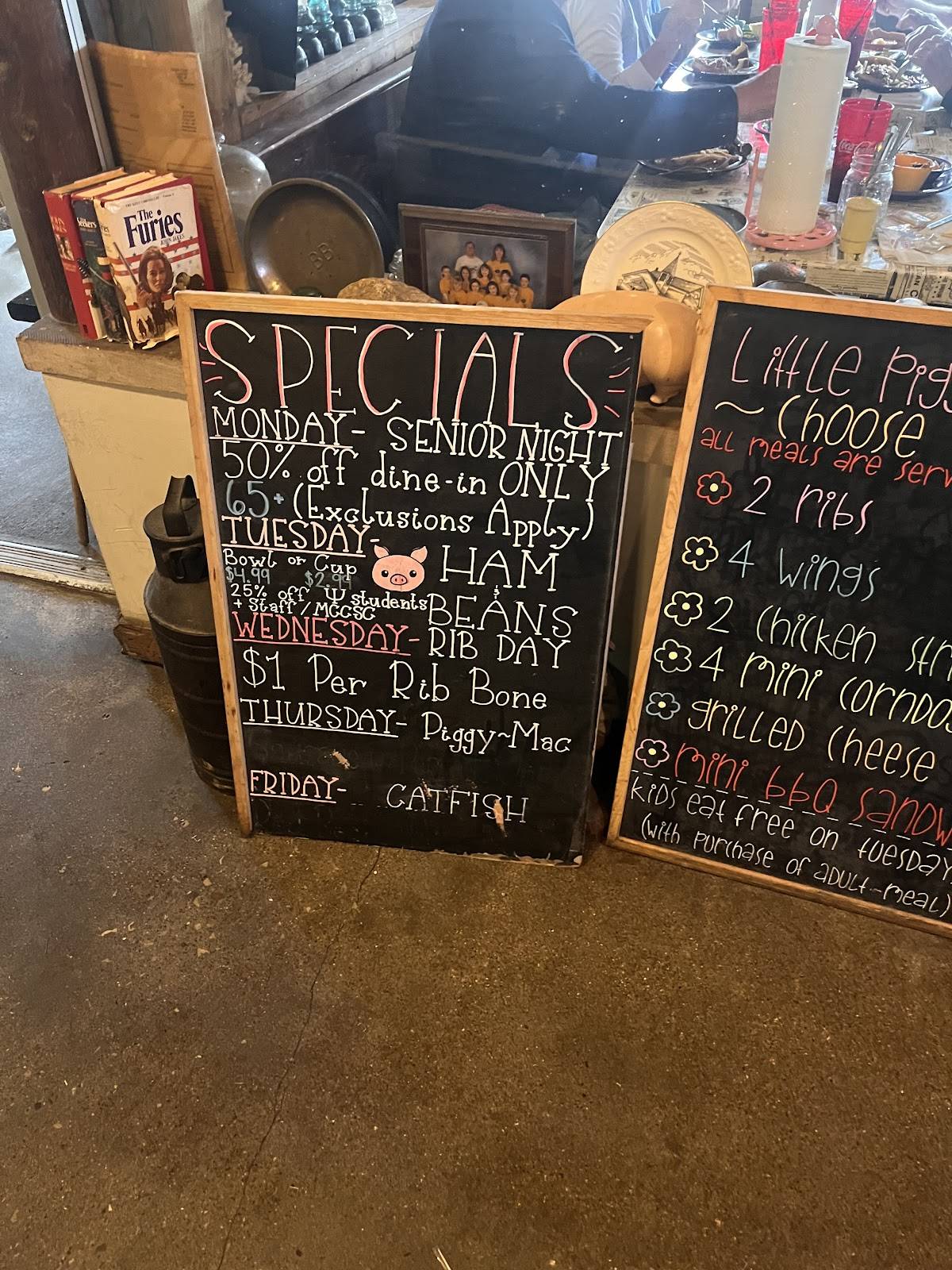 Menu at Smokin' Jack's Rib Shack BBQ, Bloomington