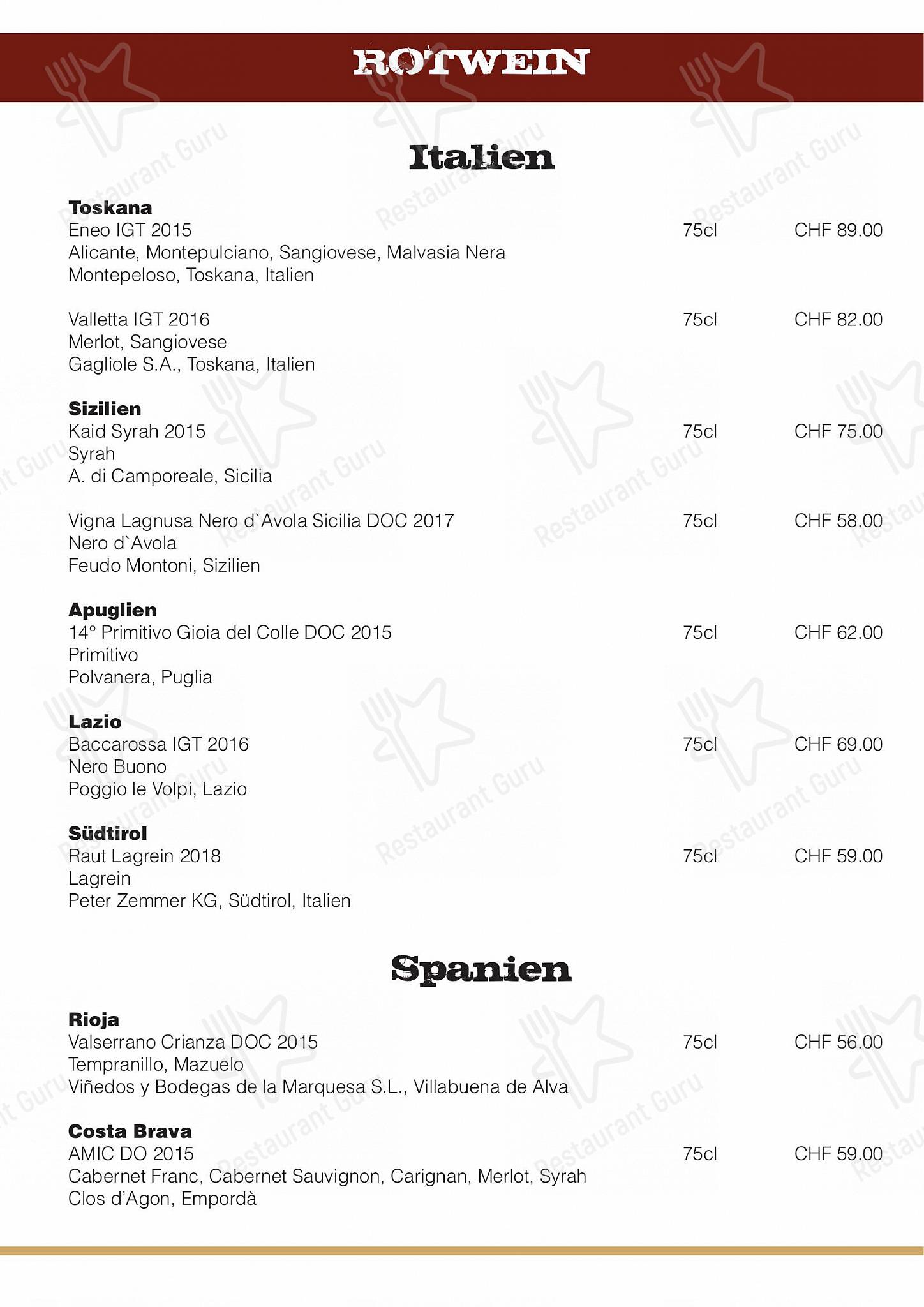 Menu di Restaurant elements - OUR MENU