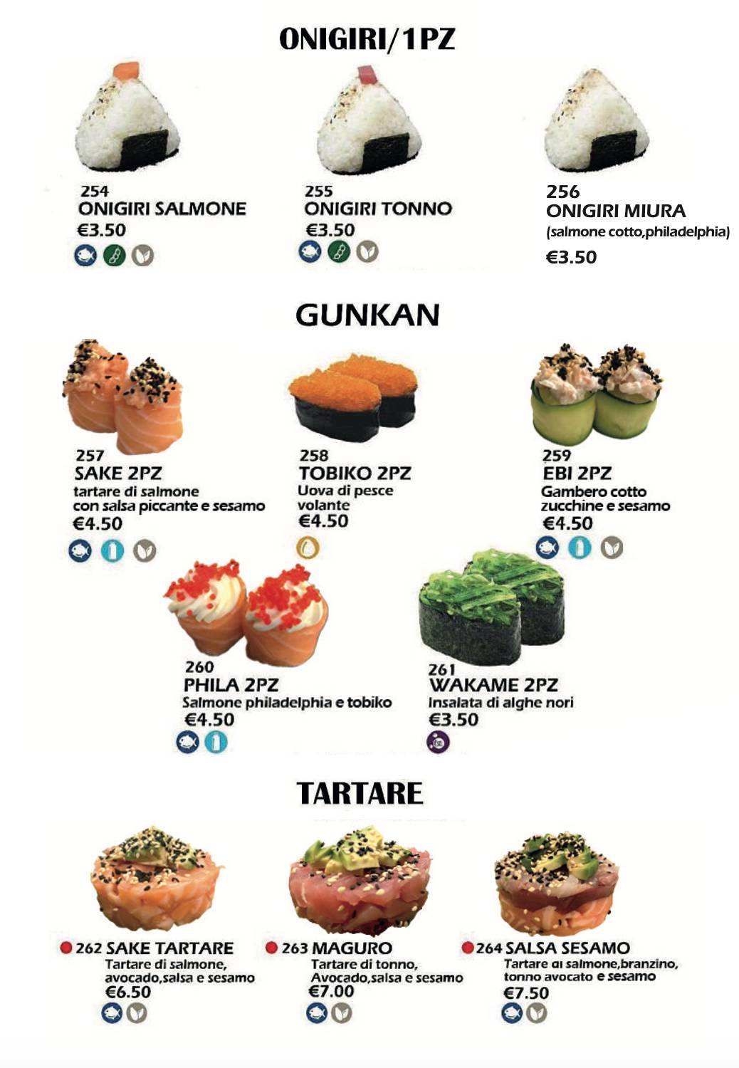 Menu di Ristorante Meiling 