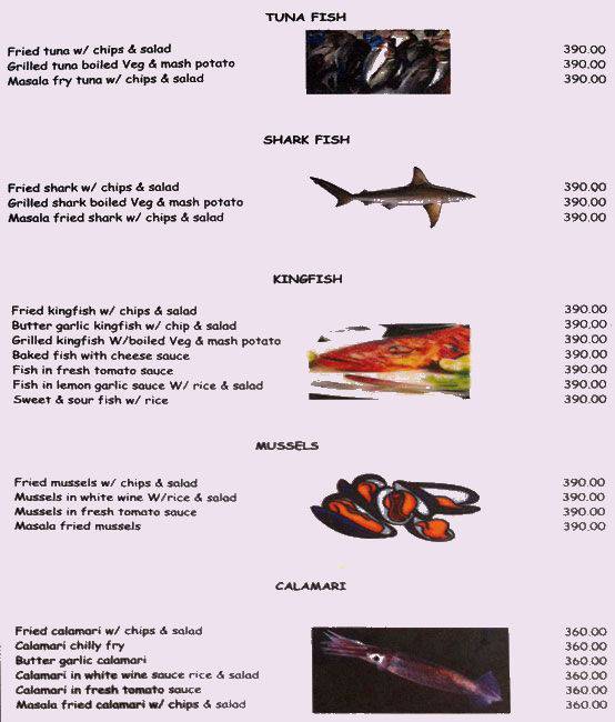 Bistro Shack menu
