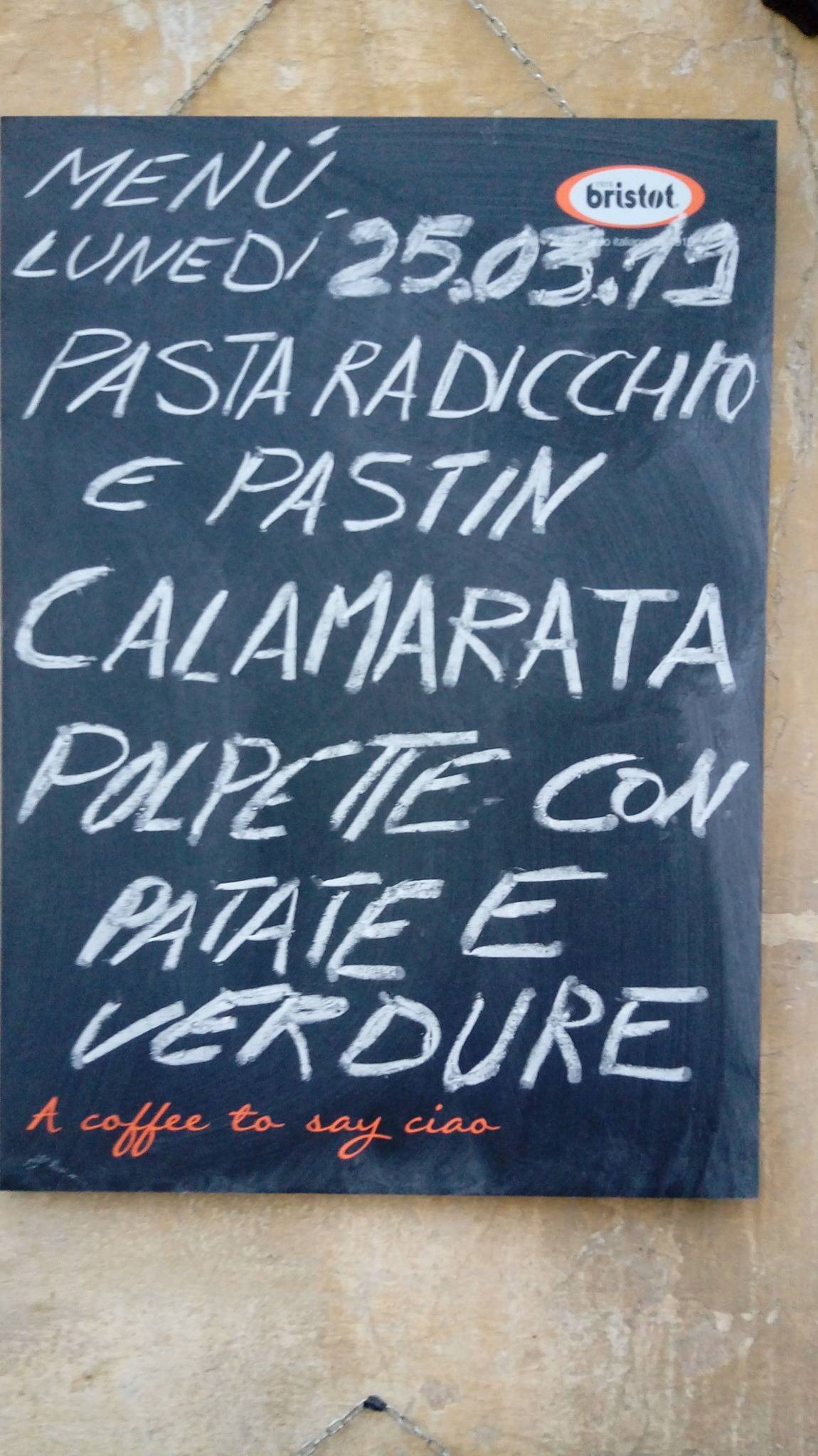 Menu di Bar Alpini 