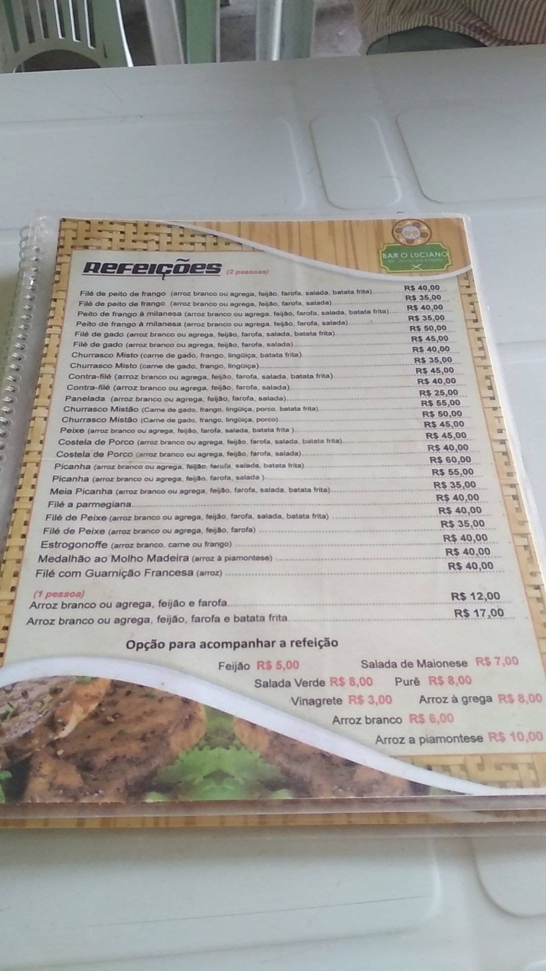 Bar O Luciano cardápio