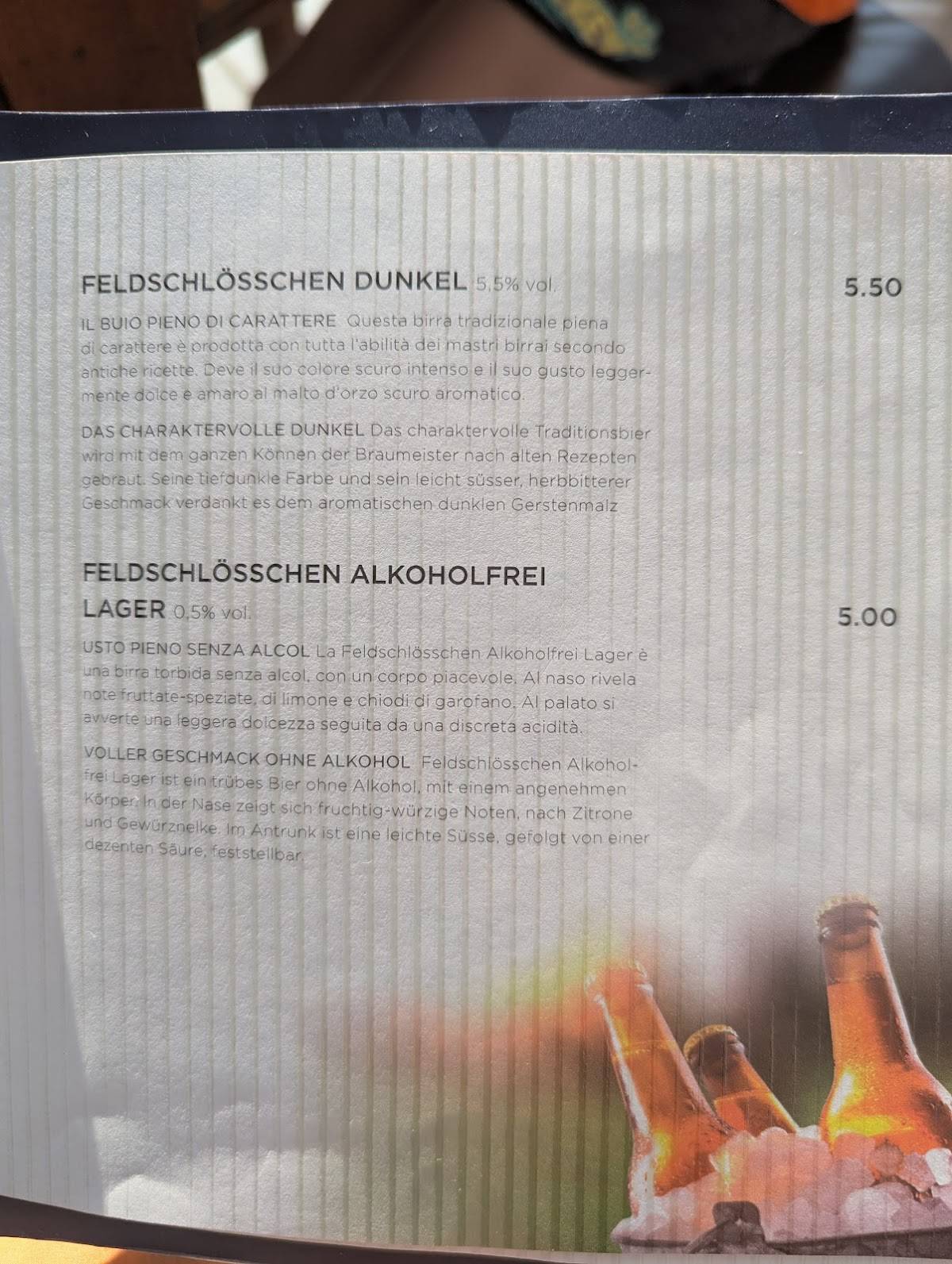 Menu di Bar Ristorante Olimpia 1845 
