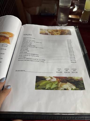 Bar e peixaria do Hélio cardápio