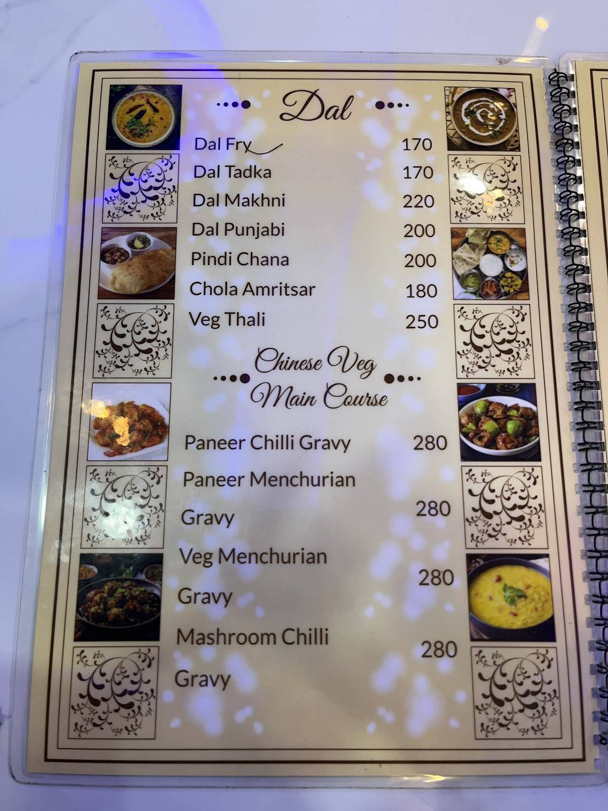 Delicious Dine Restaurant menu