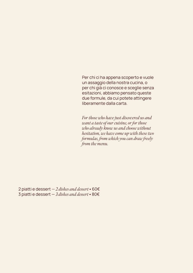 Menu de Barbagianni Fine Dining