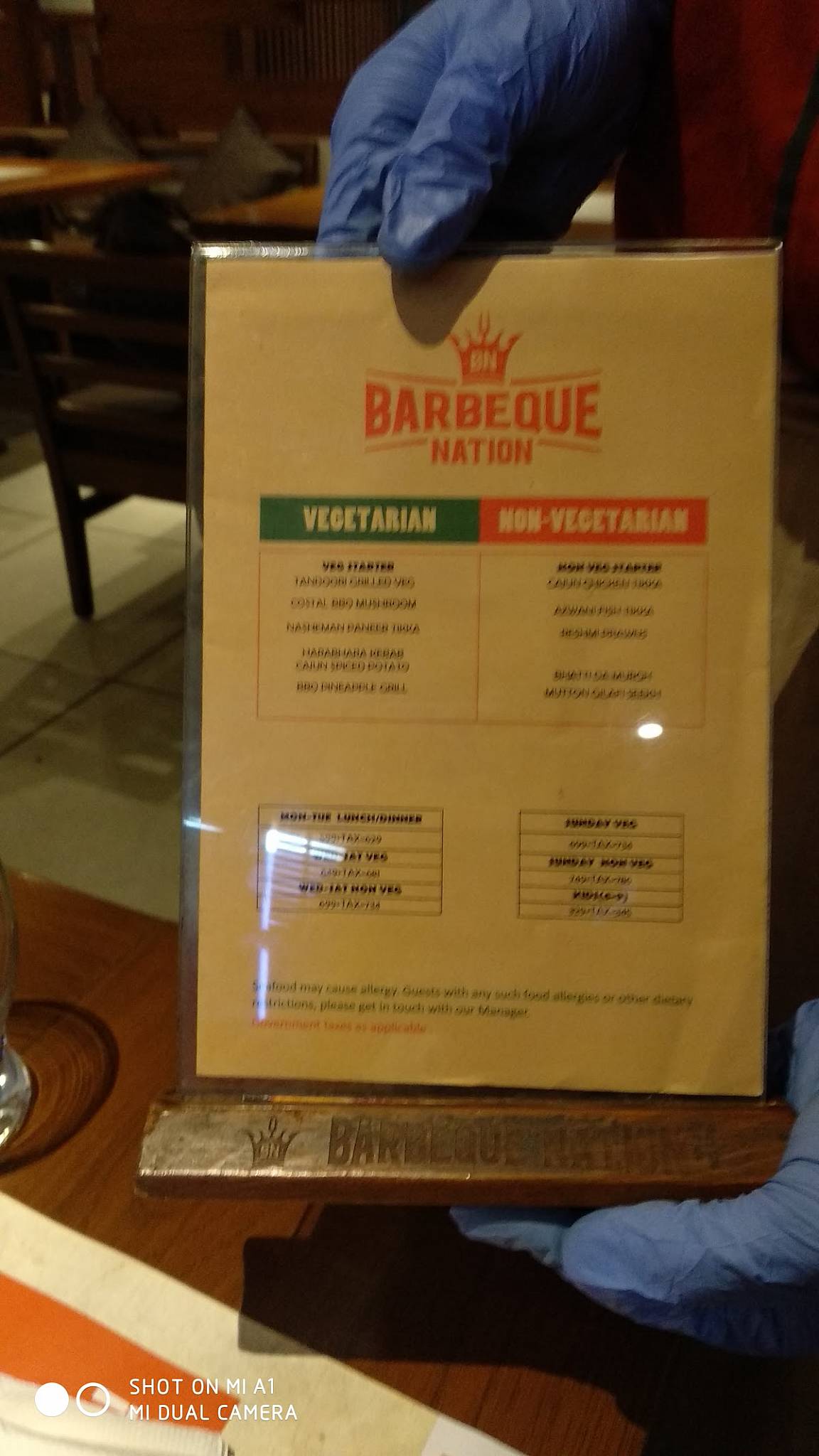 Menu at Barbeque Nation Hubballi, Hubballi, 2nd floor