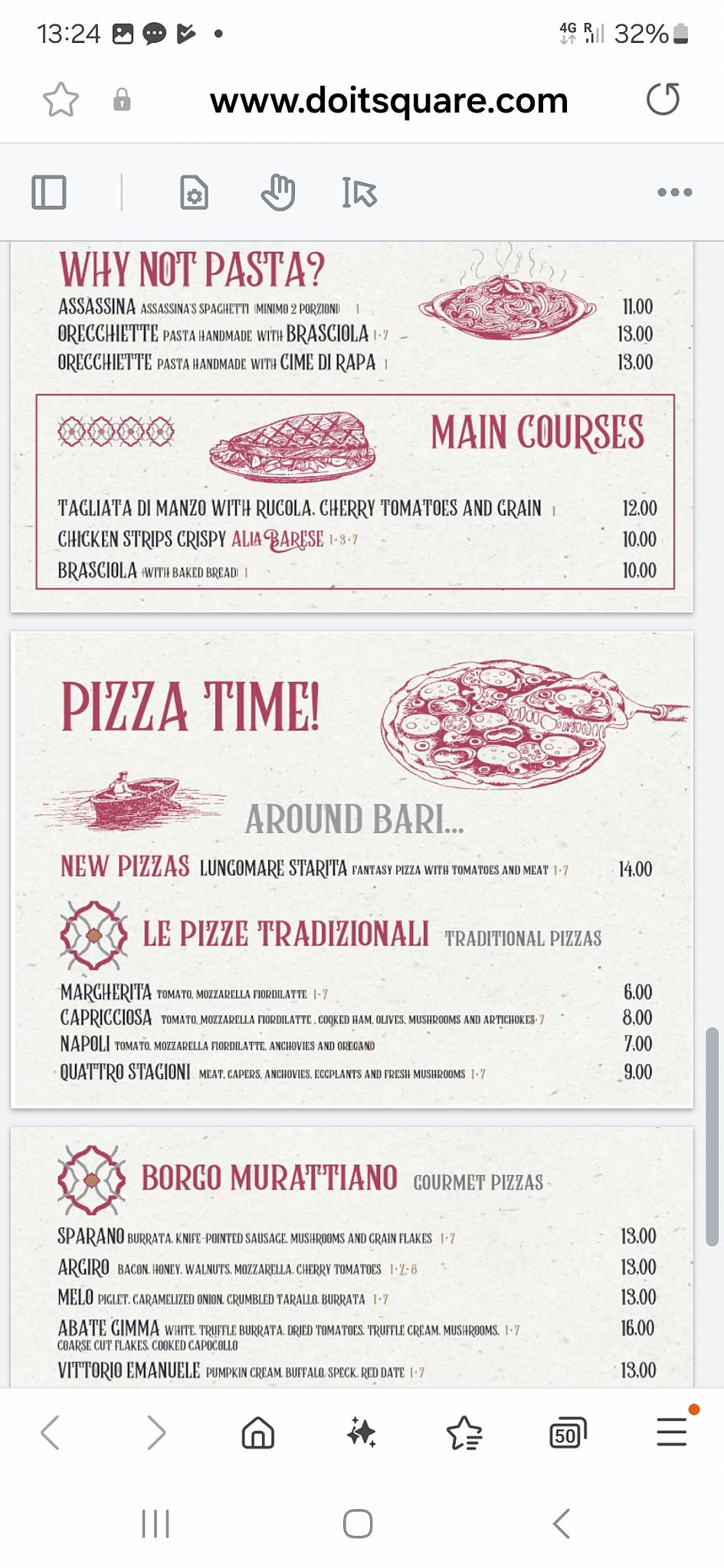 Menu di Alla Barese 