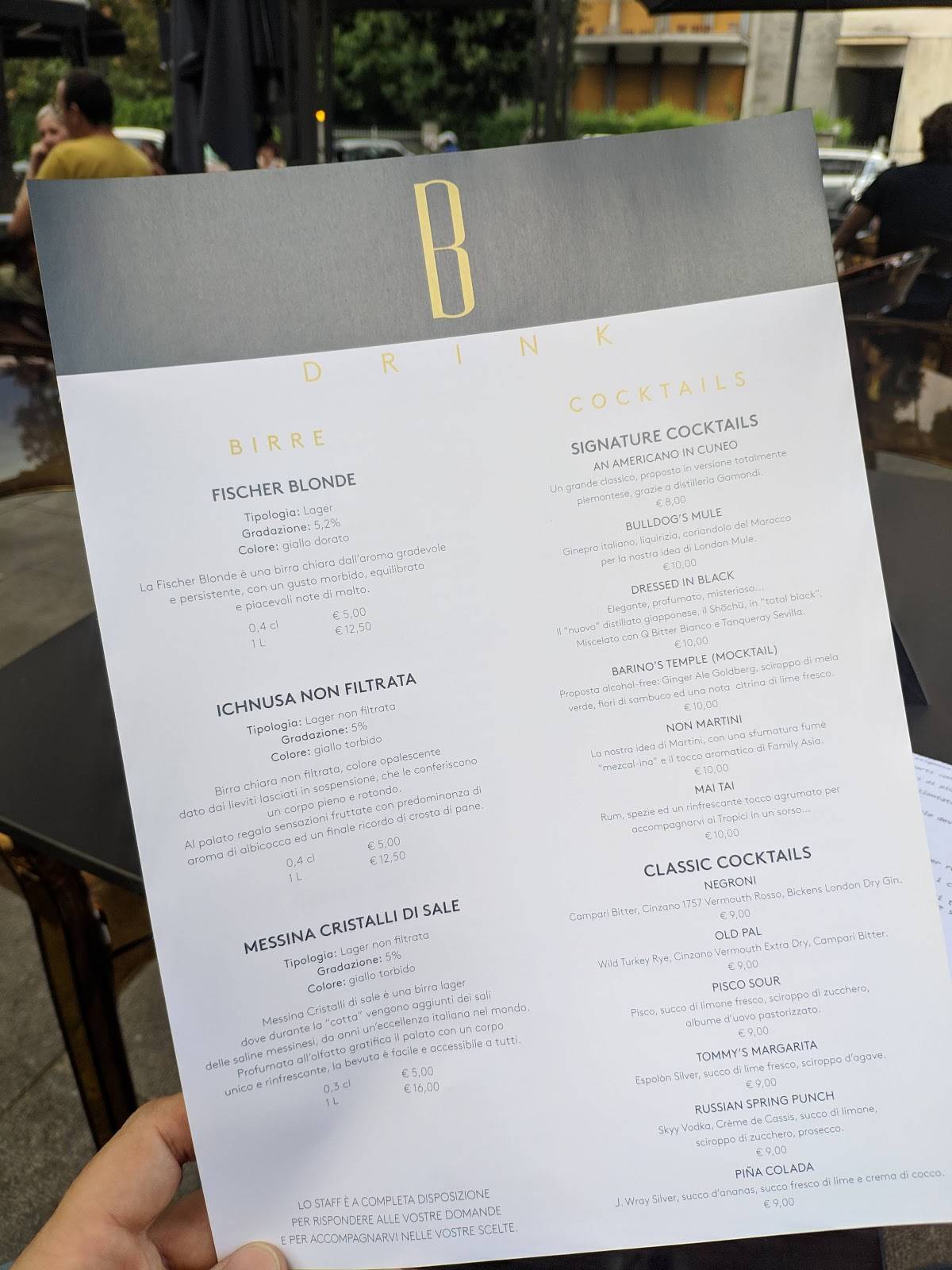 Menu di Barino 