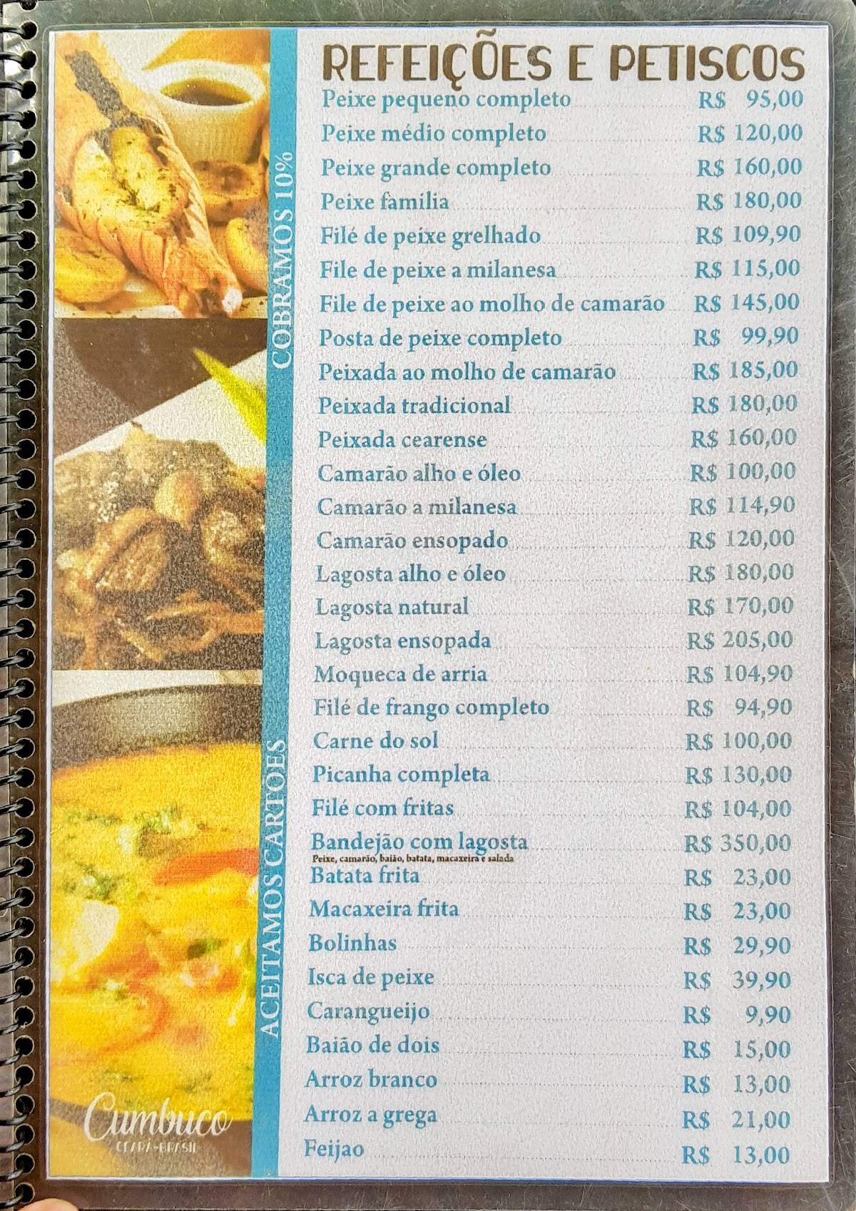 Menu Em Barraca Sabor Da Gerda Caucaia