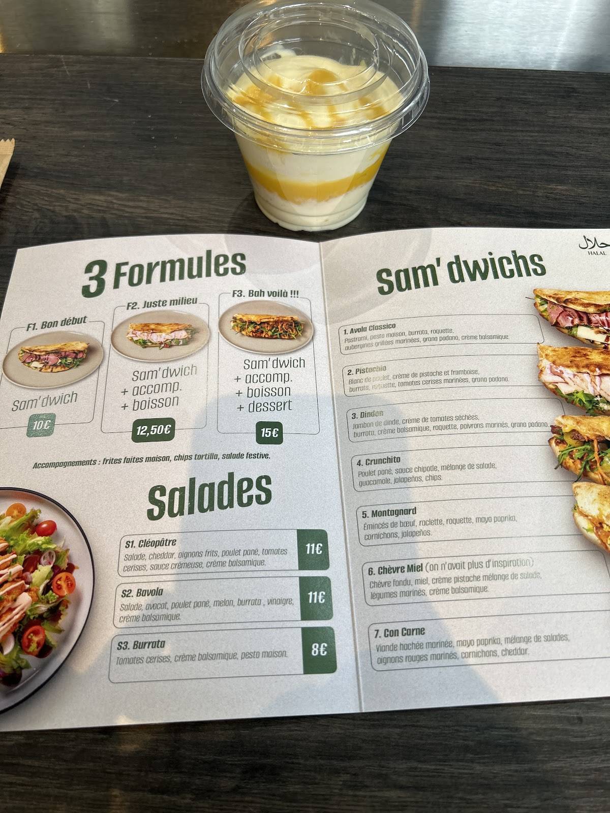 Menu de Bavola