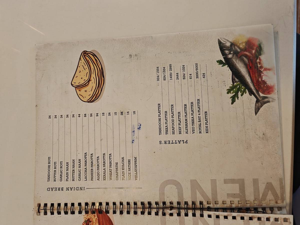 Bay4 Beachfront Restaurant menu